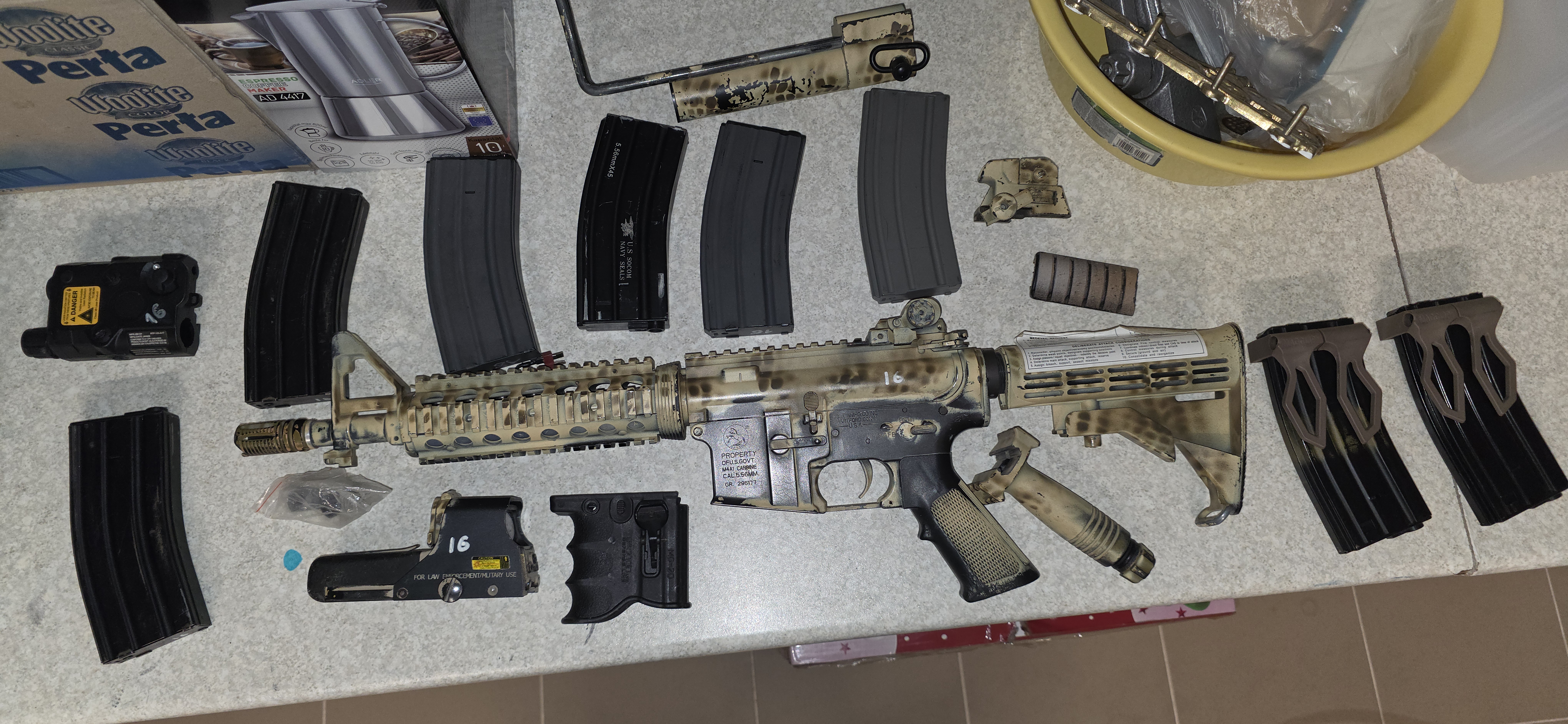 Zestaw ASG - M4 AEG custom paint