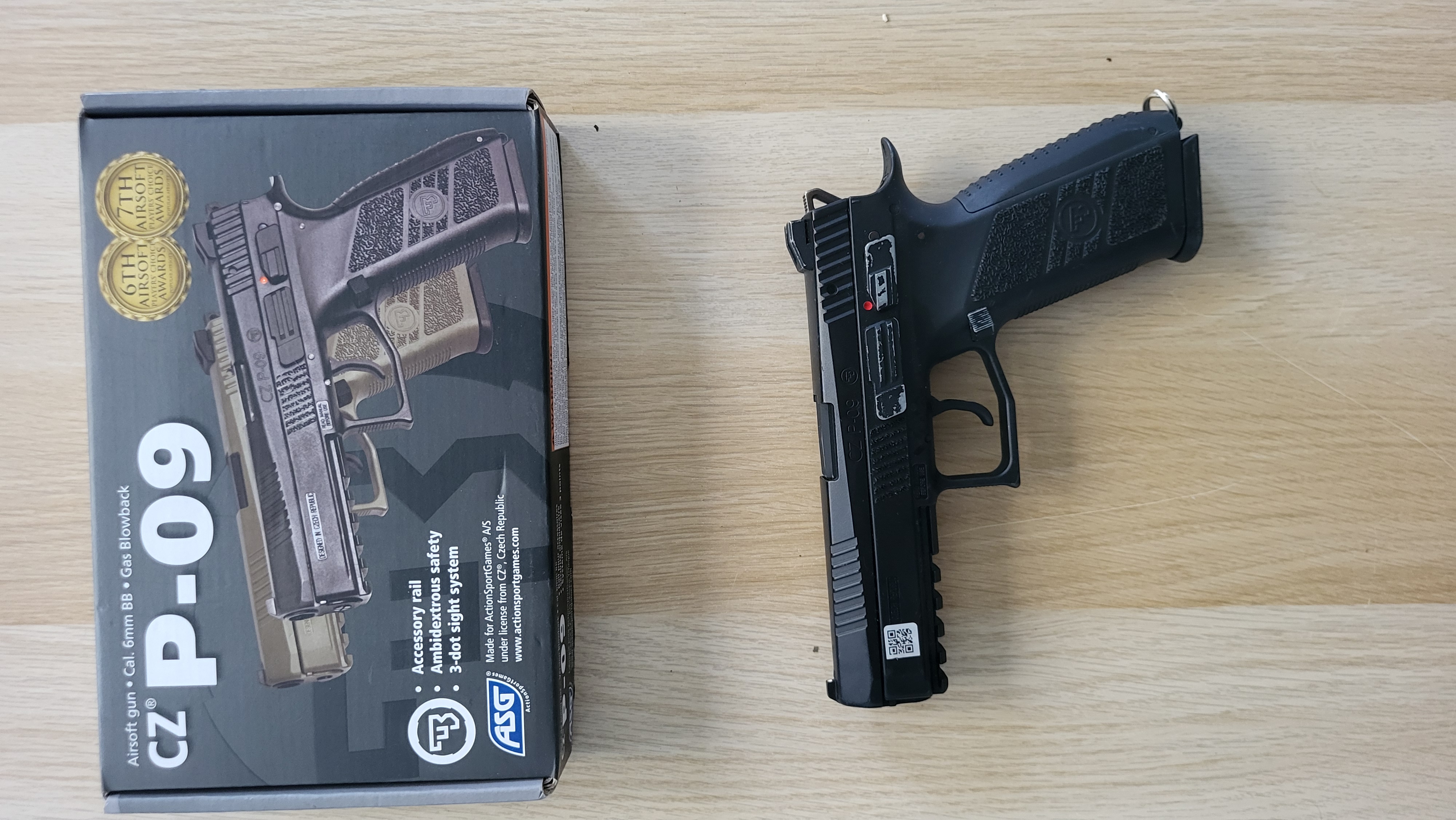 Pistolet GBB ASG CZ P-09 - Black