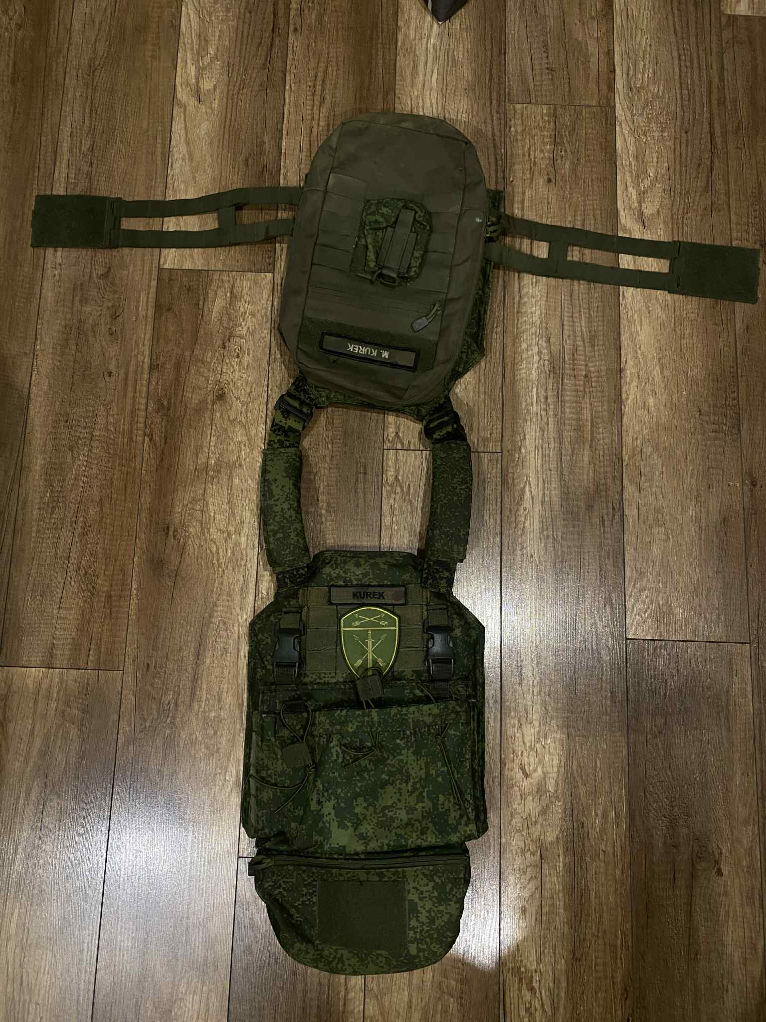 MASKAŁAT AWT SUMRAK CYFROWA FLORA I PLATE CARRIER HANDMADE