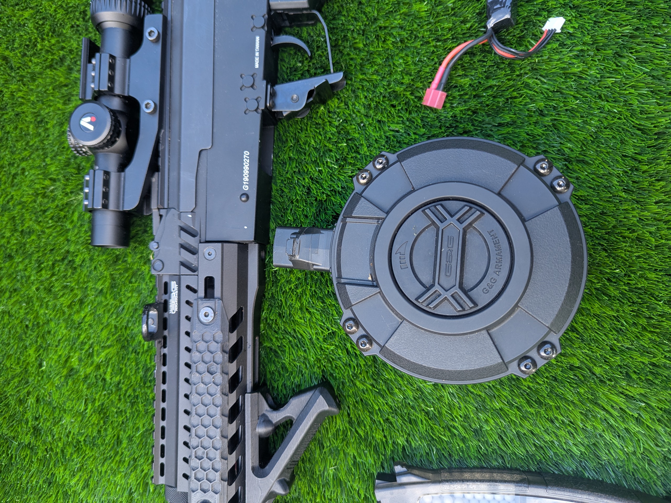Karabin szturmowy G&G PRK9L wariacja AK47 zestaw z magiem drumm