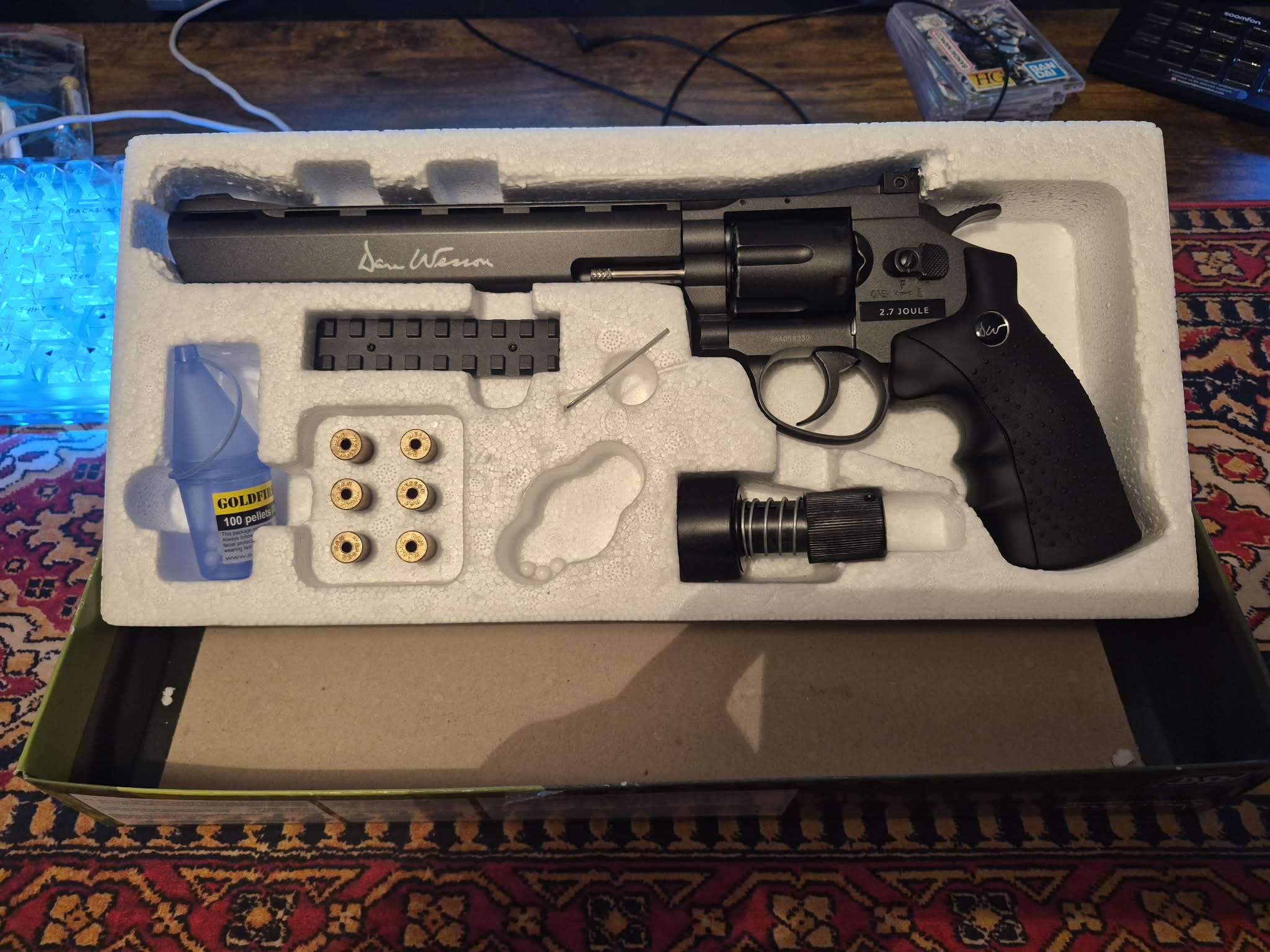 Rewolwer ASG CO2 Dan Wesson 8'' Grey + dużo gazu + kulki