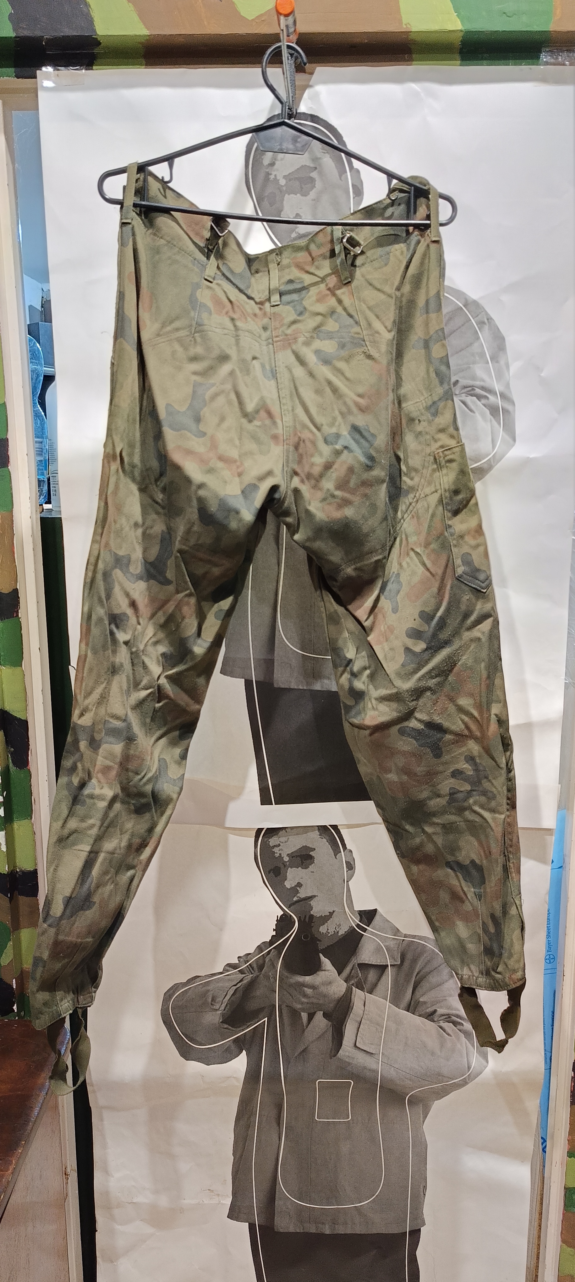 Spodnie mundurowe wz93 w słabym stanie