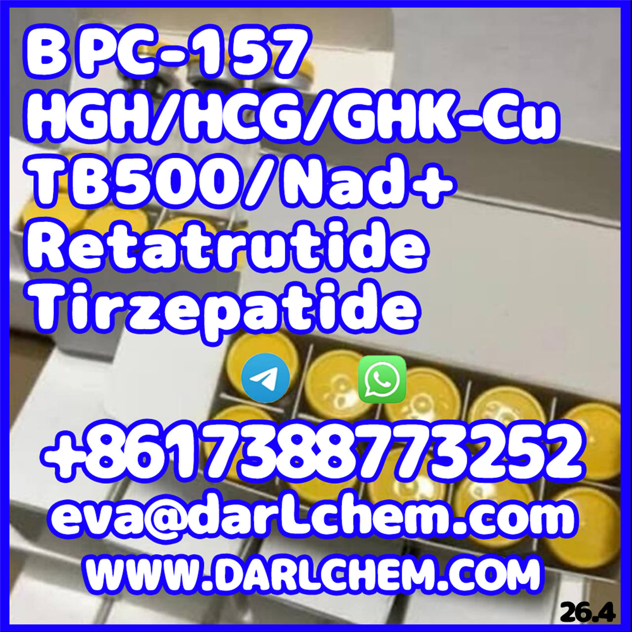 China Factoryoral Tirzepatide peptides Injections cas:2023788-19-2 Door to Door