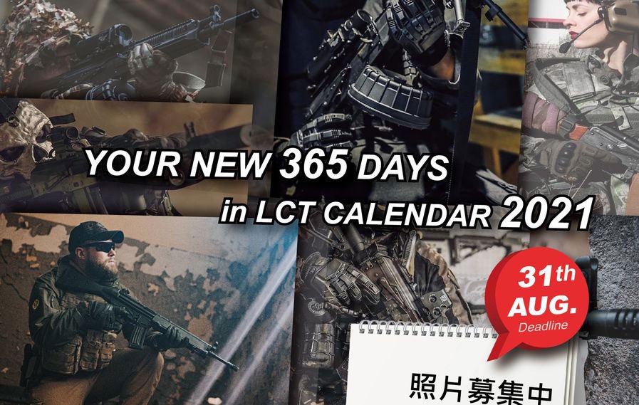 Photos of LCT Airsoft fans in the company's calendar