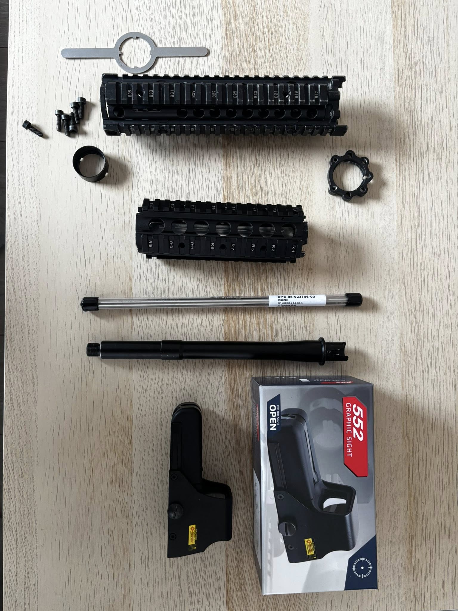 Części m4 ris , eotech 552