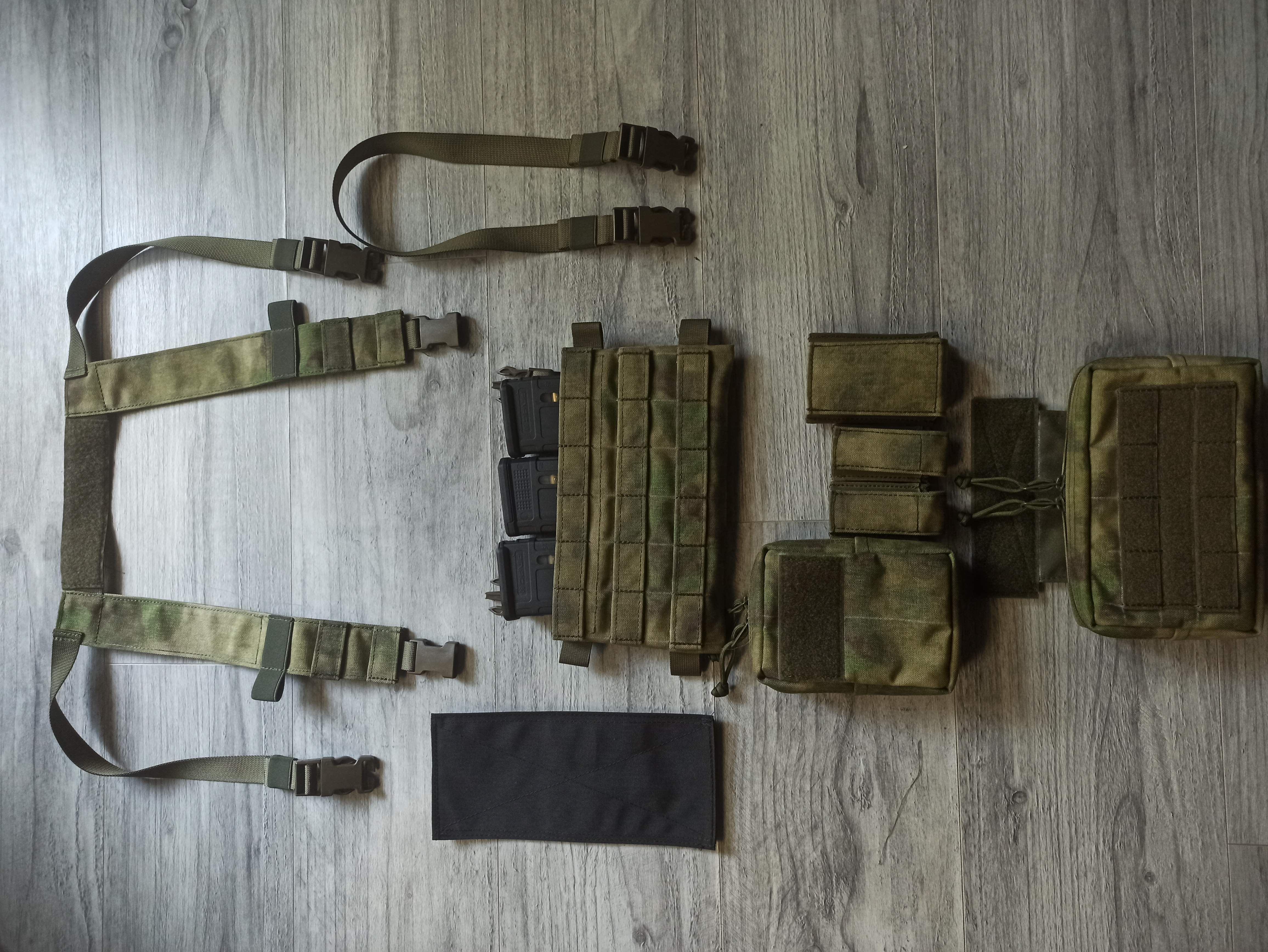 ATACS FG plate carrier 2w1 Cordura 1000D zestaw NOWY - UNIKAT
