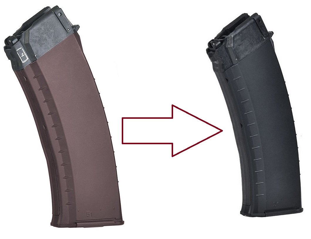 ***ZAMIENIĘ*** MAGAZYNEK GBBR VFC AK74 Śliwkowy na Czarny