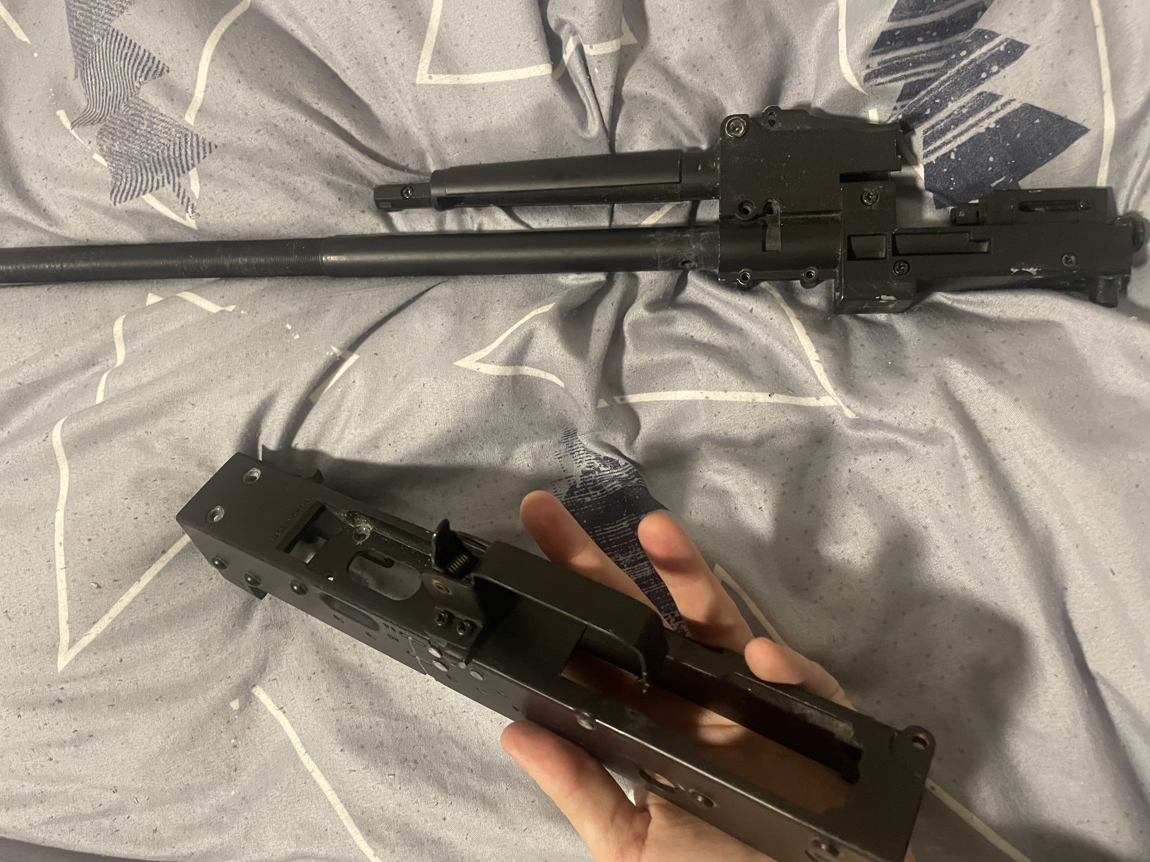 Części do repliki AK / lever-action / projekt – korpus, lufa, komora