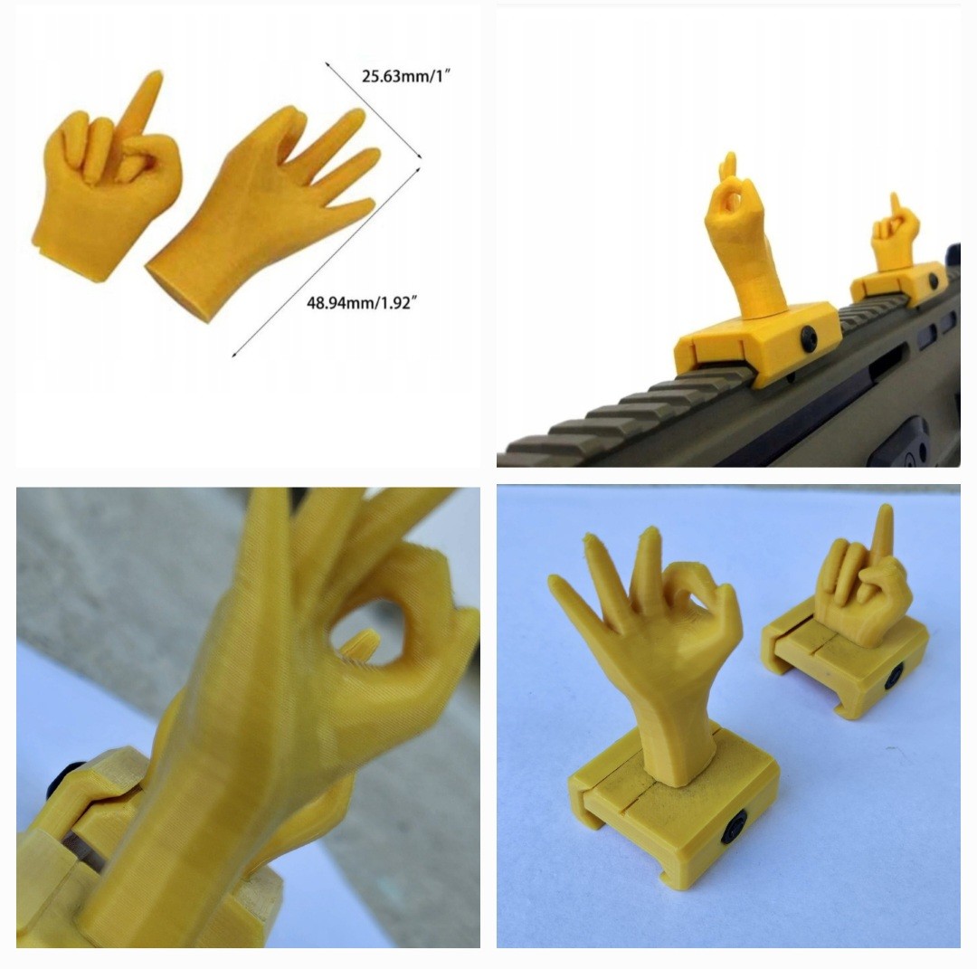 Mechaniczne przyrządy celownicze druk 3D