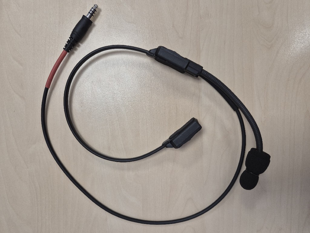 Taktyczny Zestaw Słuchawkowy WADSN MH180-V + PTT Wtyczka Kenwood U94