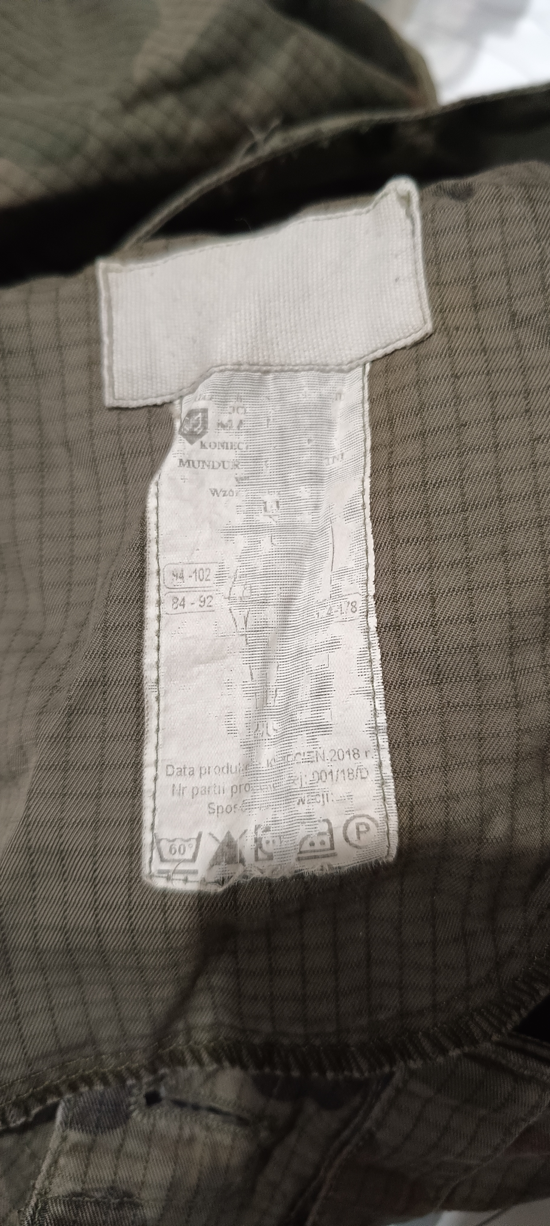Spodnie mundurowe lenie wz2010 123UL w rozmiarze M/R