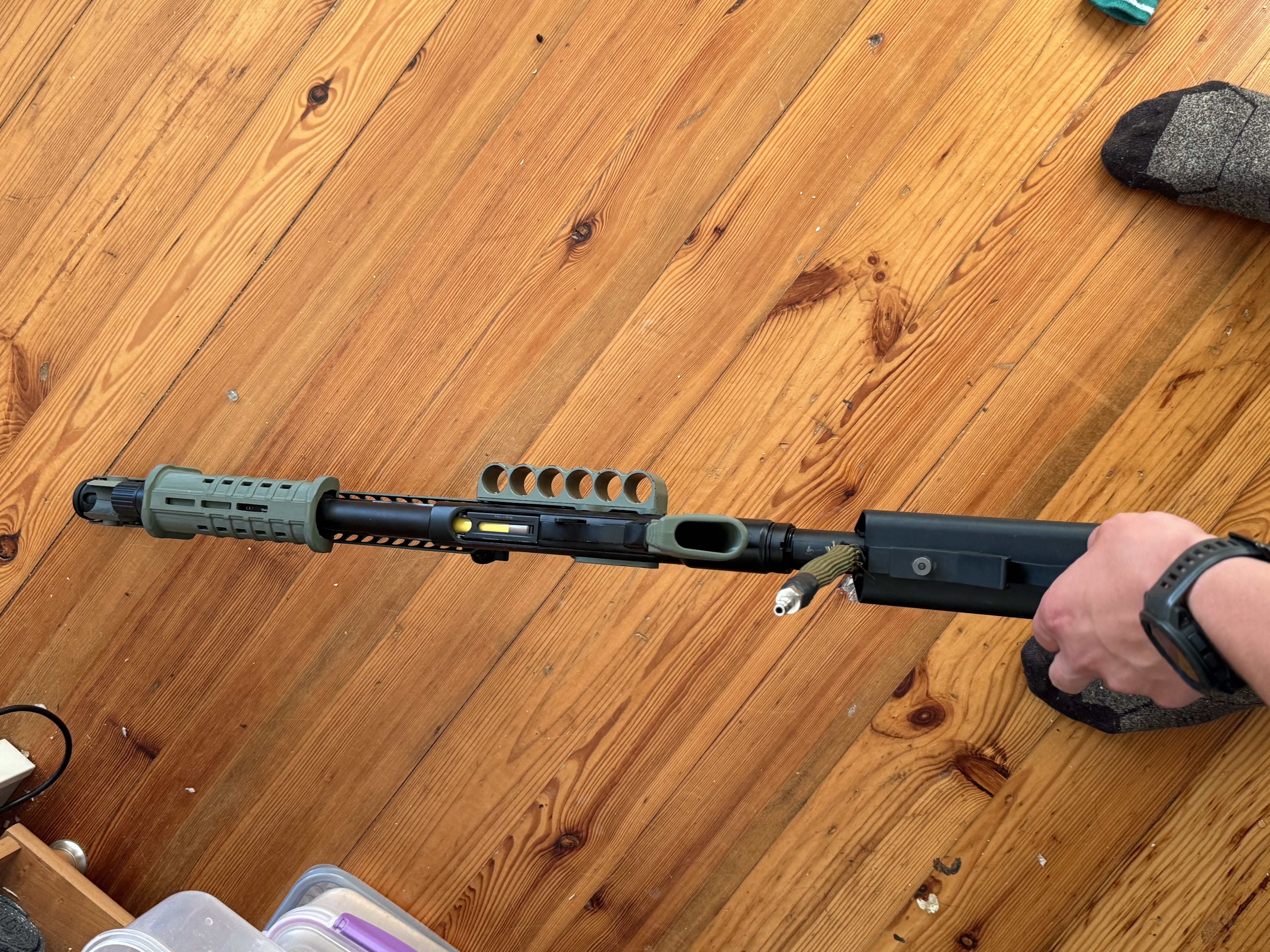 Strzelba jag arms na hpa z kolimoterem i zestawem shellsów