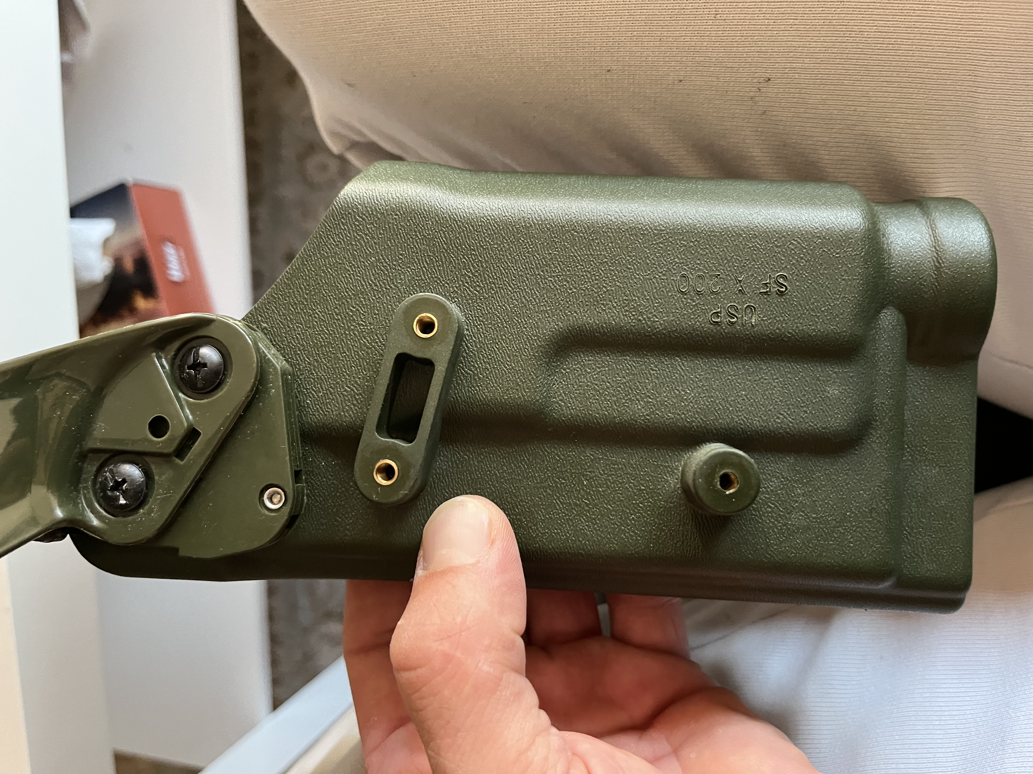 Oryginalna kabura Safariland HK USP + SureFire X200/X300 (Pas + Panel)