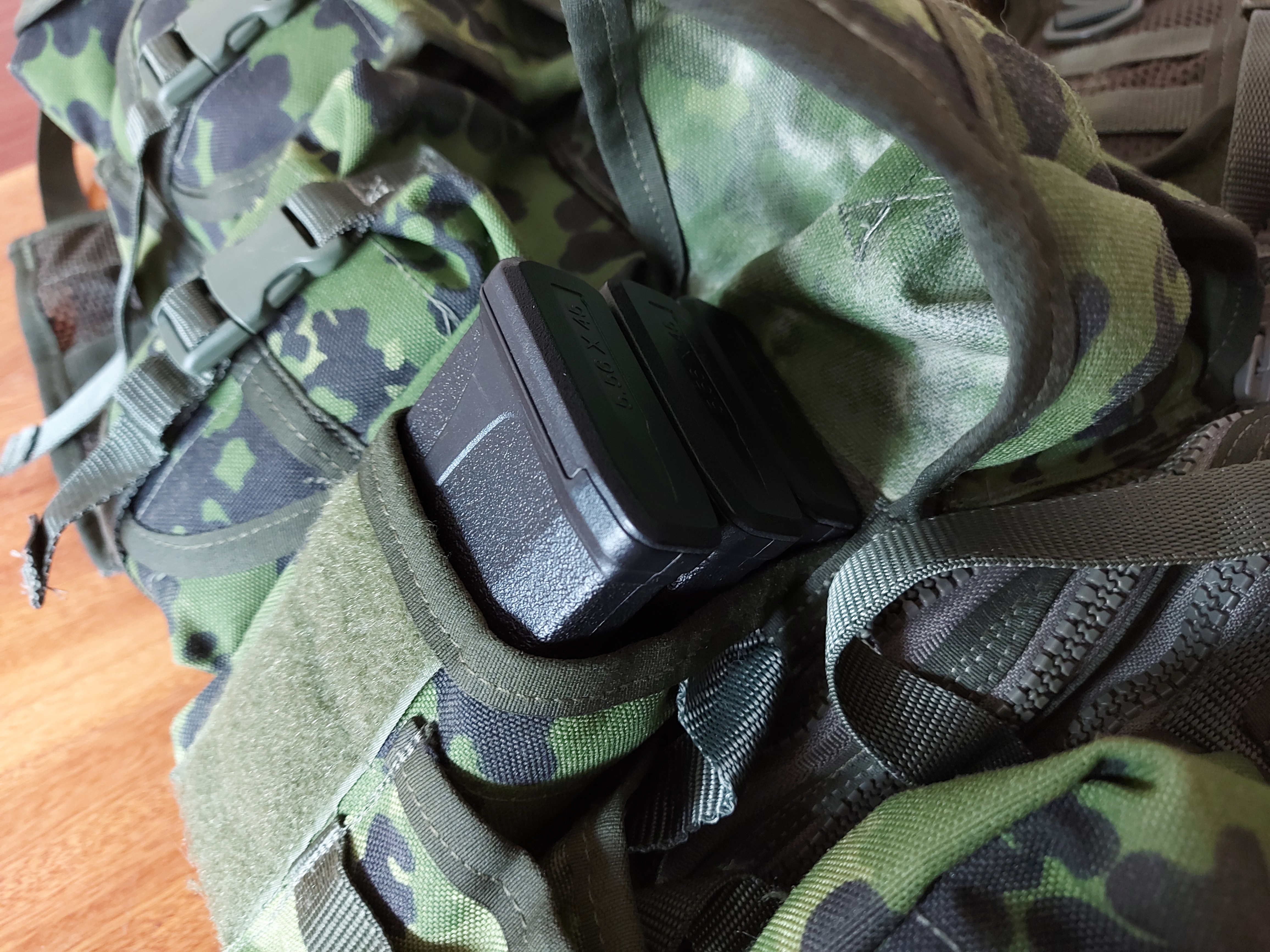 Kamizelka taktyczna - duński kamuflaż M84, cordura; unikat; ASG