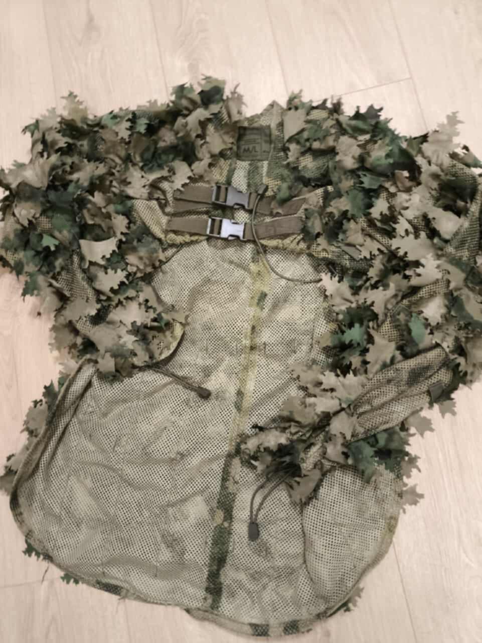 Ghillie Novritsch Everglade (ATACS FG) + pokrowiec na hełm + maskowanie na tłumik ZESTAW