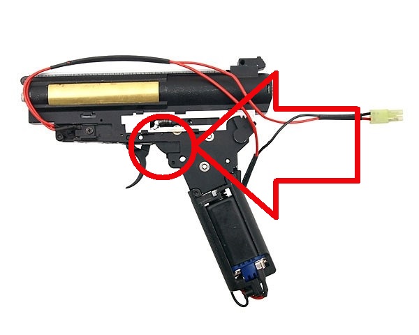 Zaślepka, osłona spustu gearbox V3 osłona zębatki tłokowej