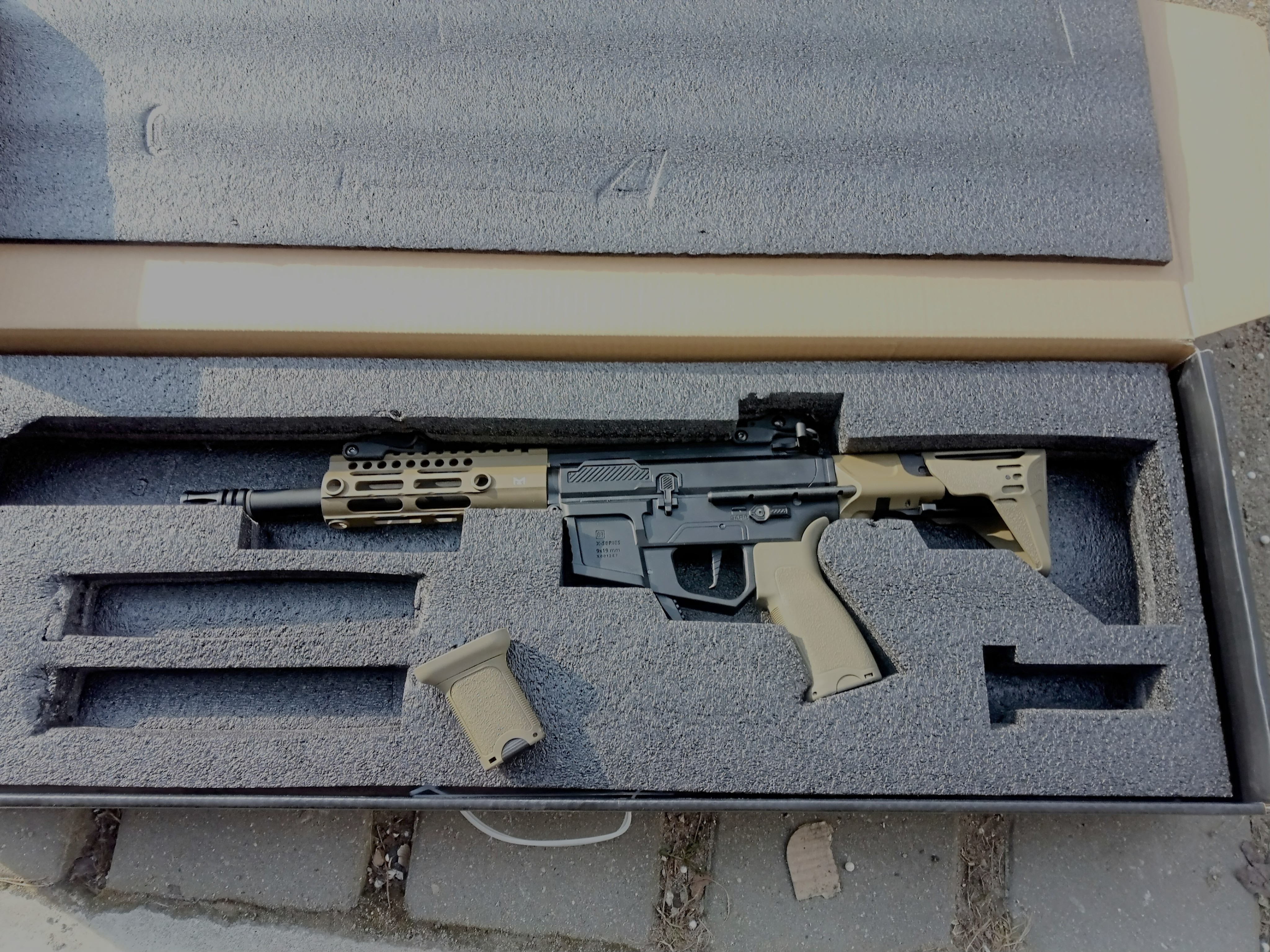 karabinek PDW 9 mm ASG, metalowe body, tuning