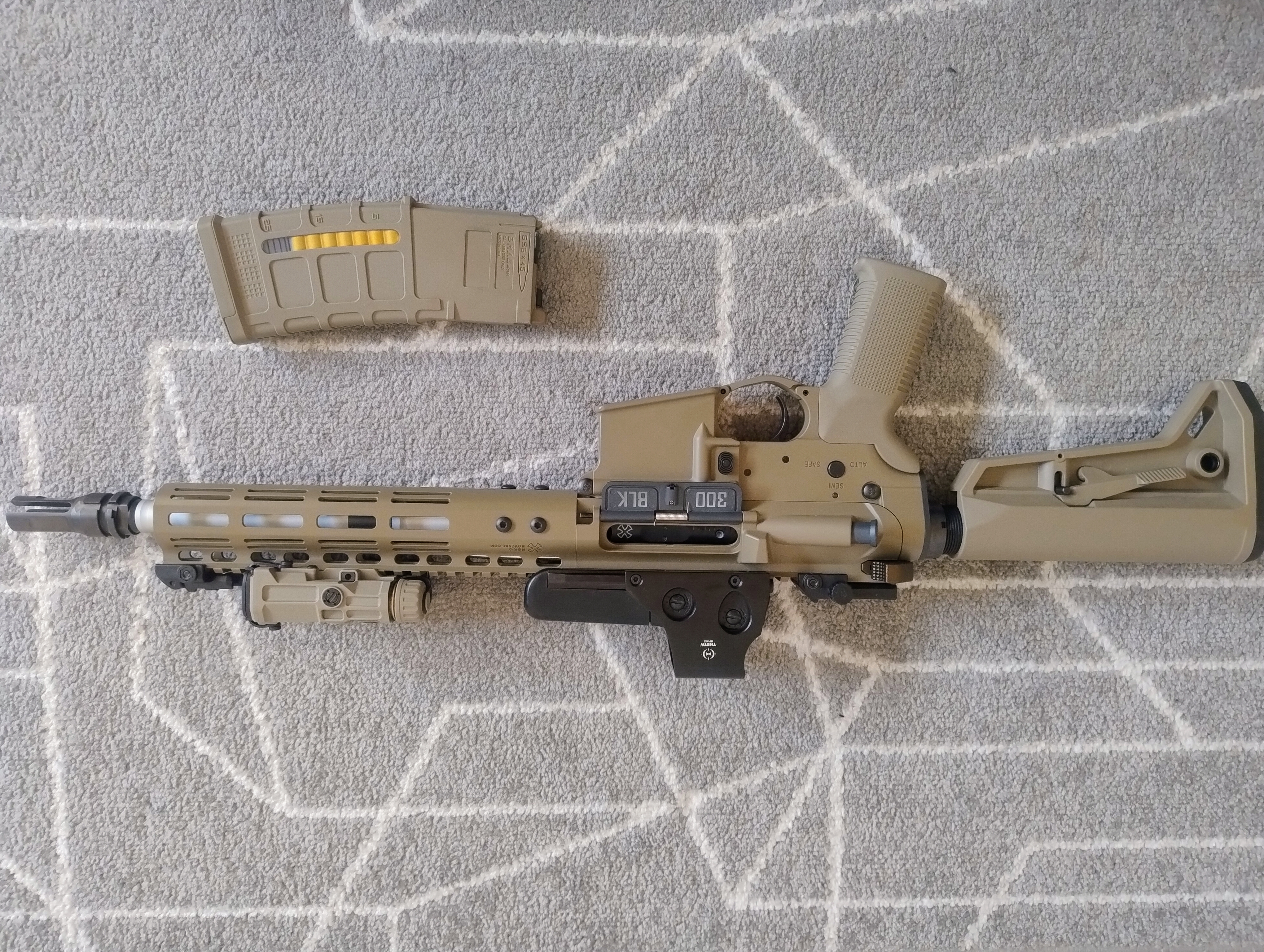 Replika karabinka Noveske N4 MWS Gen3 GBBr