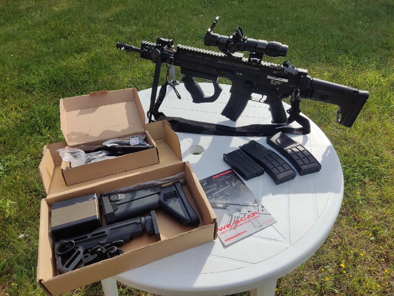 ASG [S/Z] GBBr FN Herstal SCAR-L WE FULL TUNING STAL + 4 MAGI BLOWBACK KIT