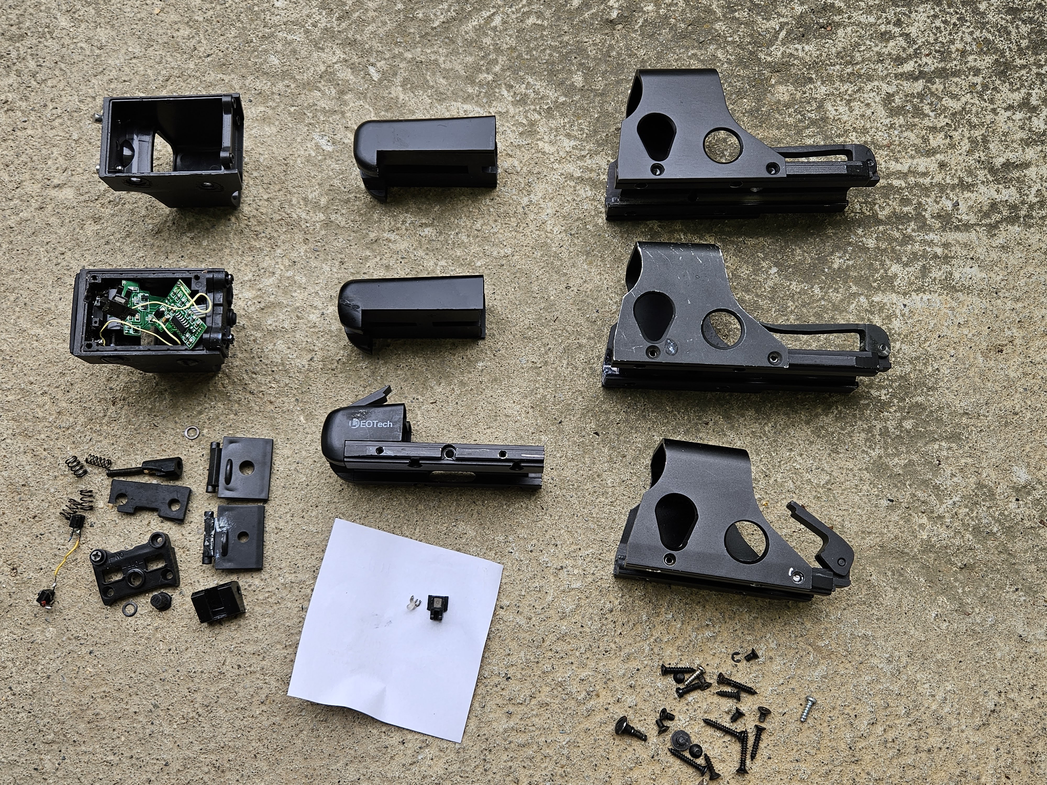 Części kolimator Eotech 551 552 szybka obudowy