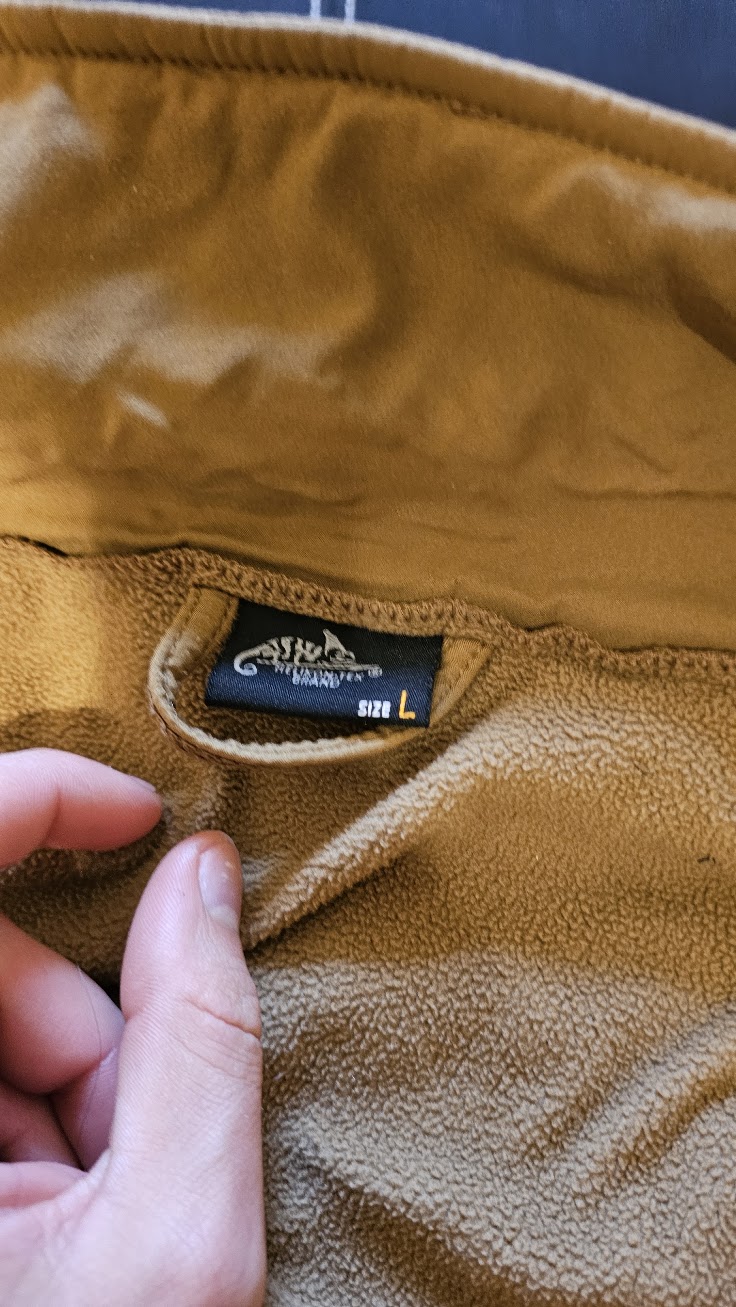 Kurtka do ciorania z kapturem Softshell Helikon Tex Coyote brown - Gunfighter rozmiar L