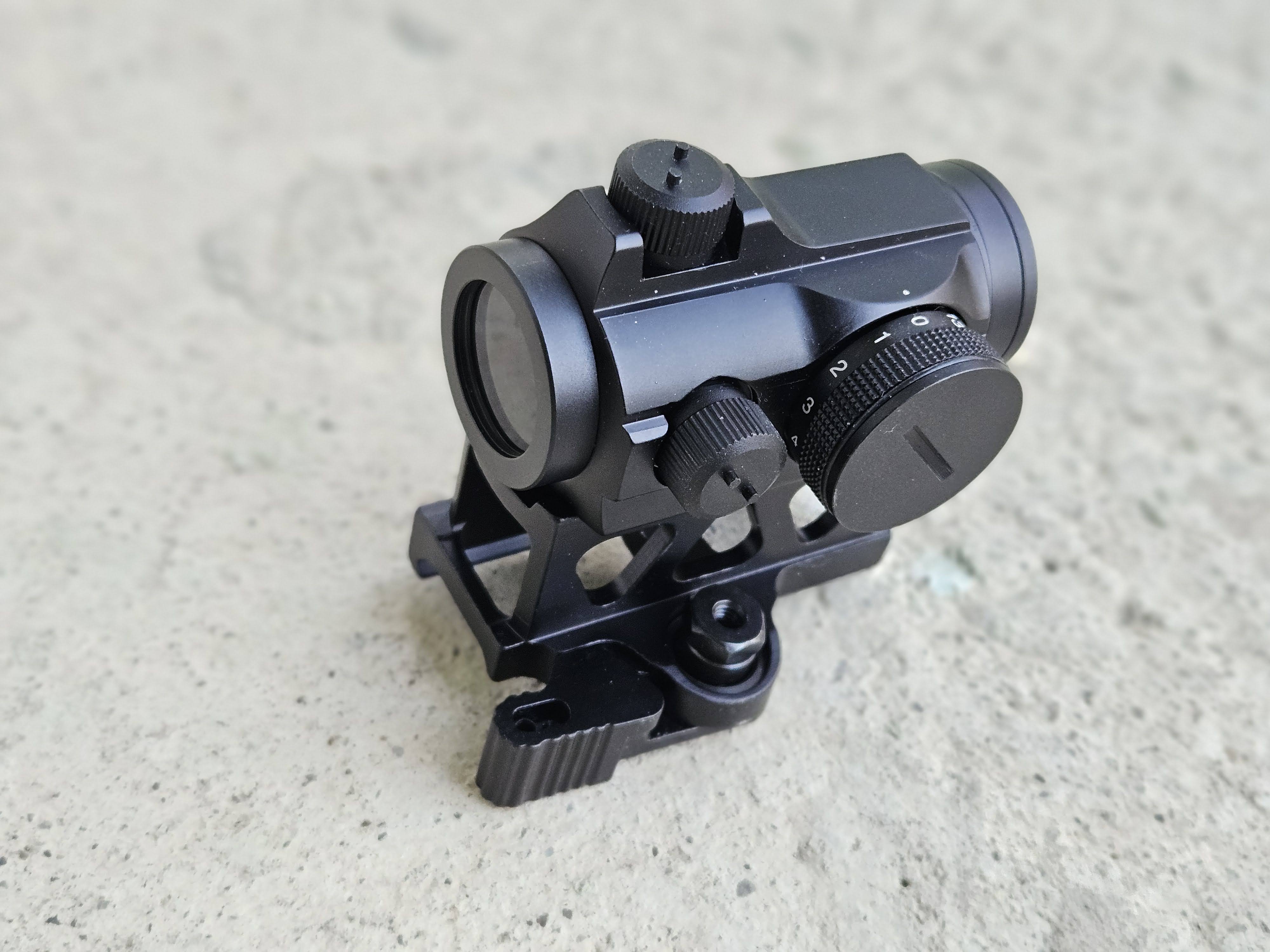 Kolimator AIM-O Aimpoint micro T1 replika, różne montaże wysoki, niski, QD