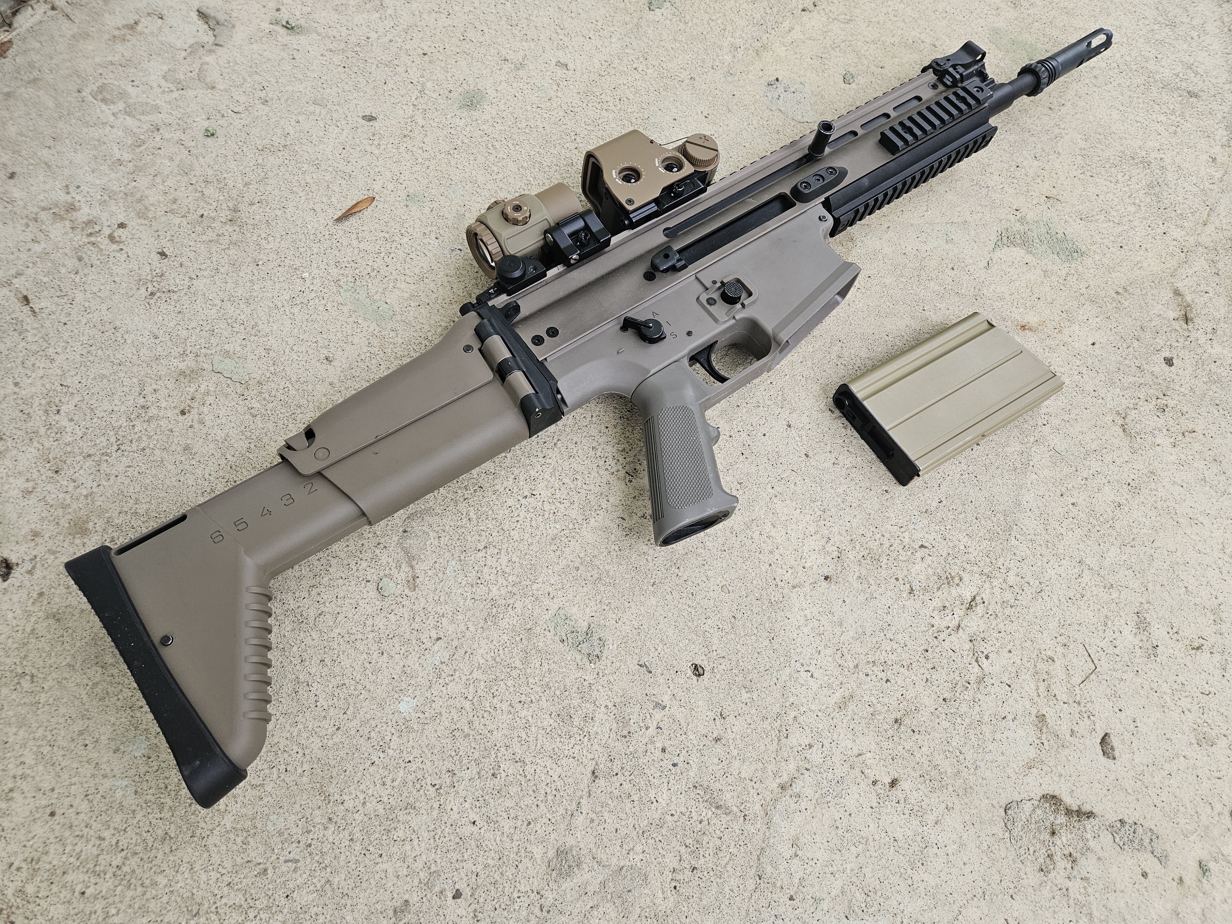 SCAR H 415fps stan bdb z Lipo 11,1V