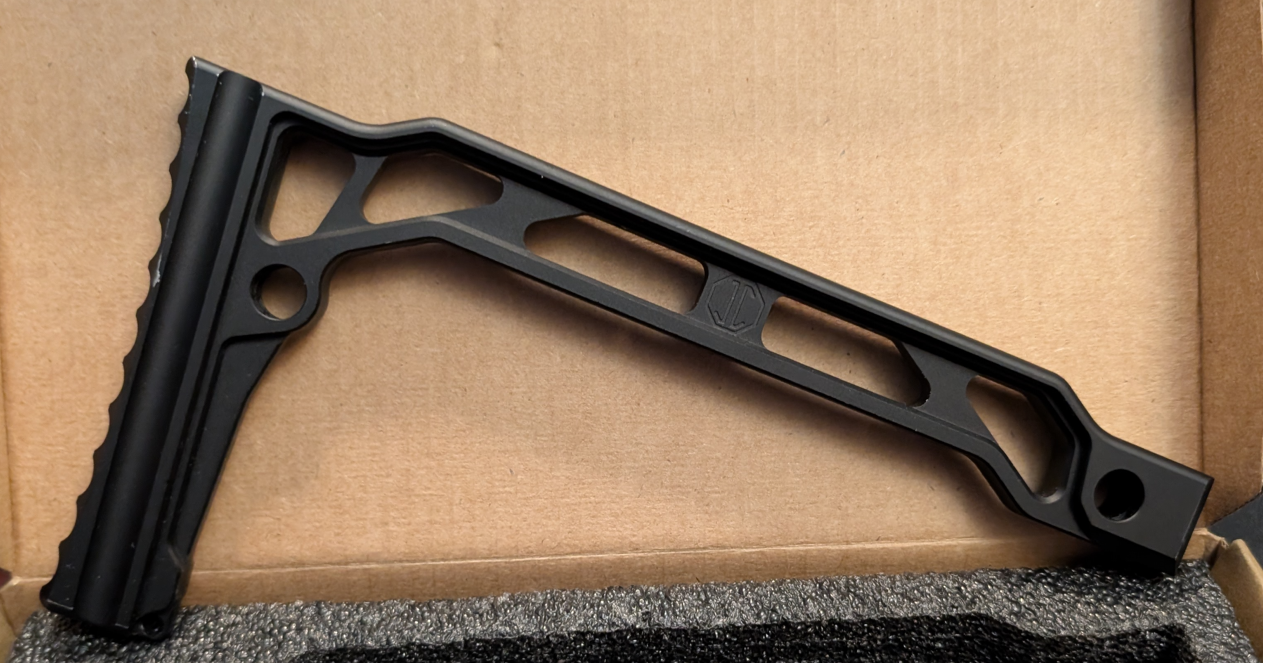 Szkieletowa kolba SS-8R z montażem 1913 5KU - Czarny