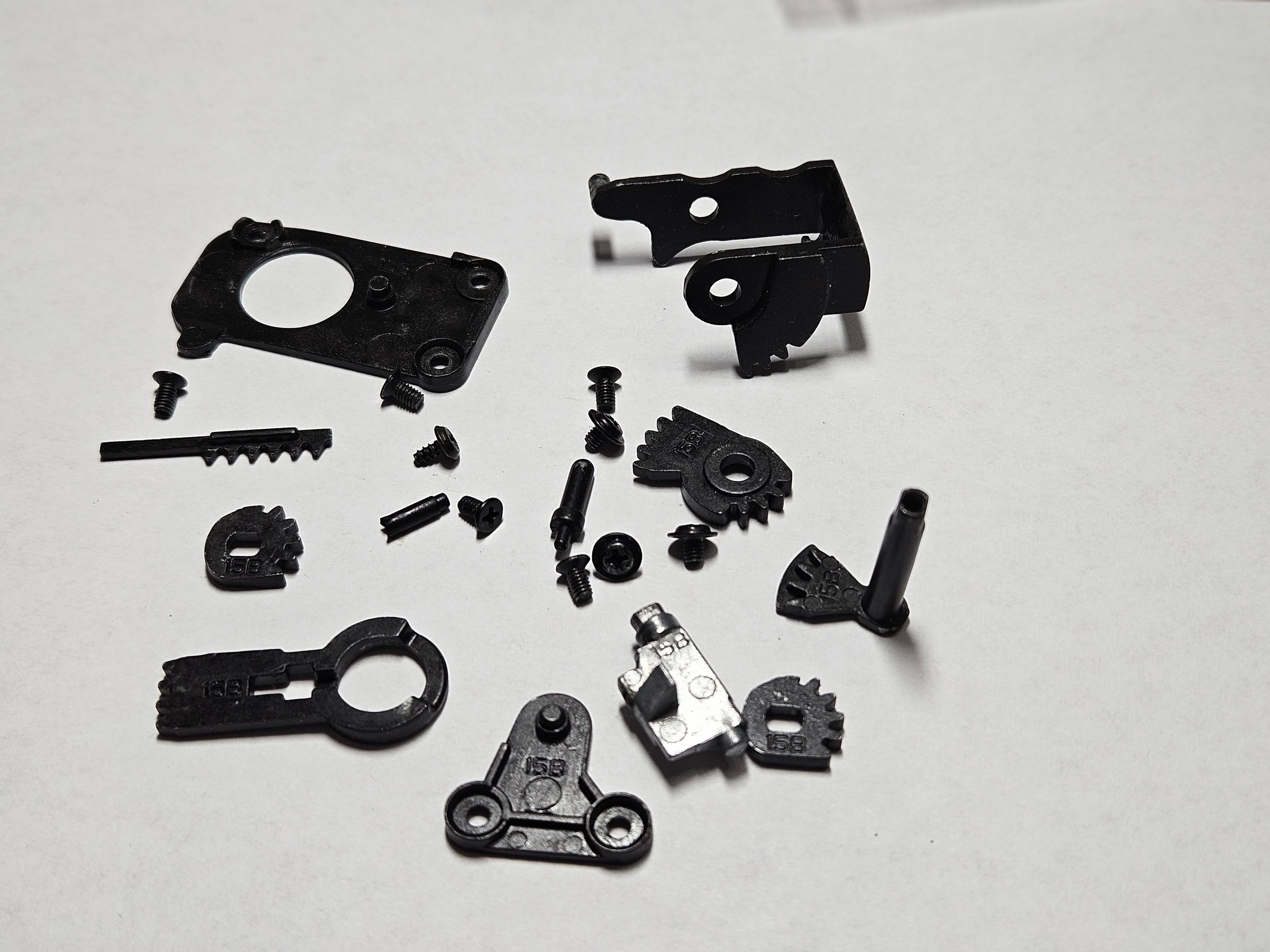 Części SWD SWU CYMA CM057 gearbox, komora, koszyk silnika, zębatki