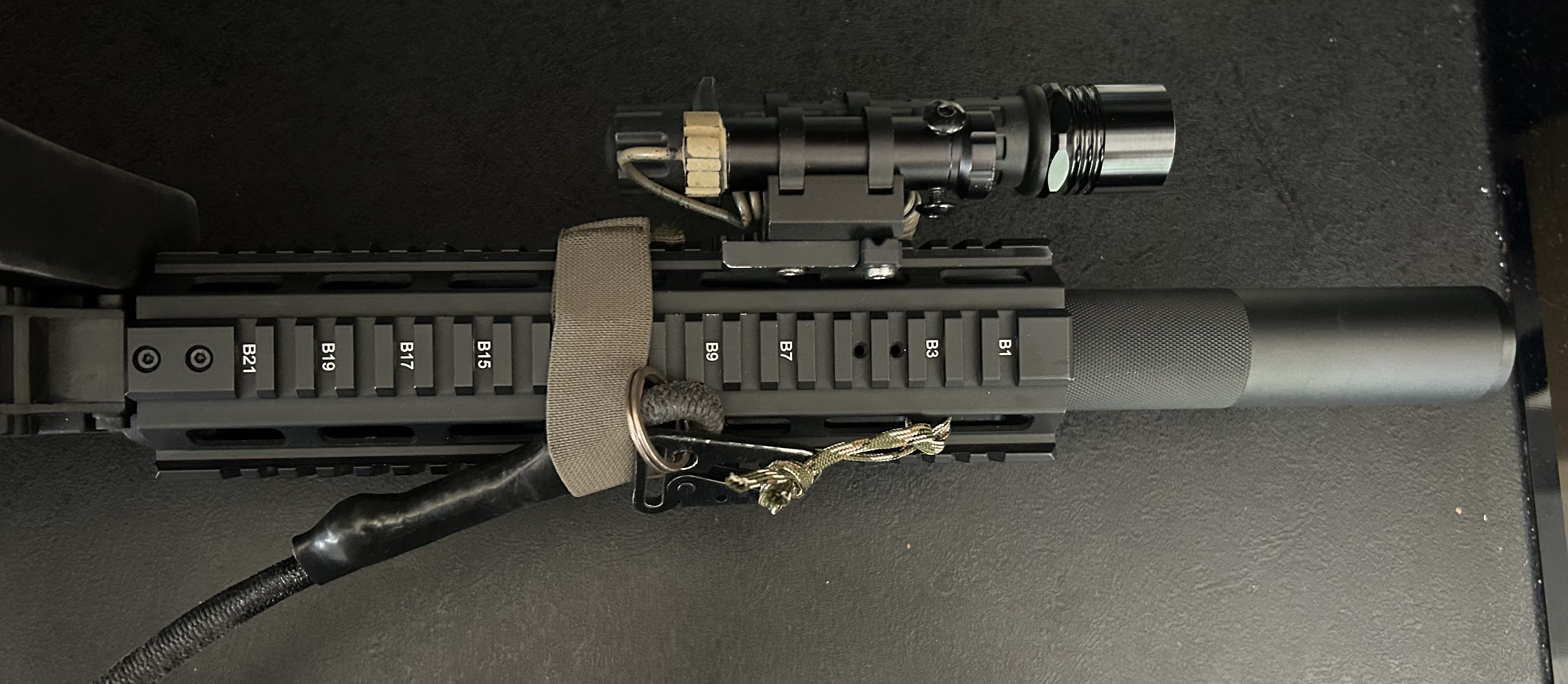 Front chwyt łoże RIS RAS g36K plus tłumik AEG GBBR Formoza KSK