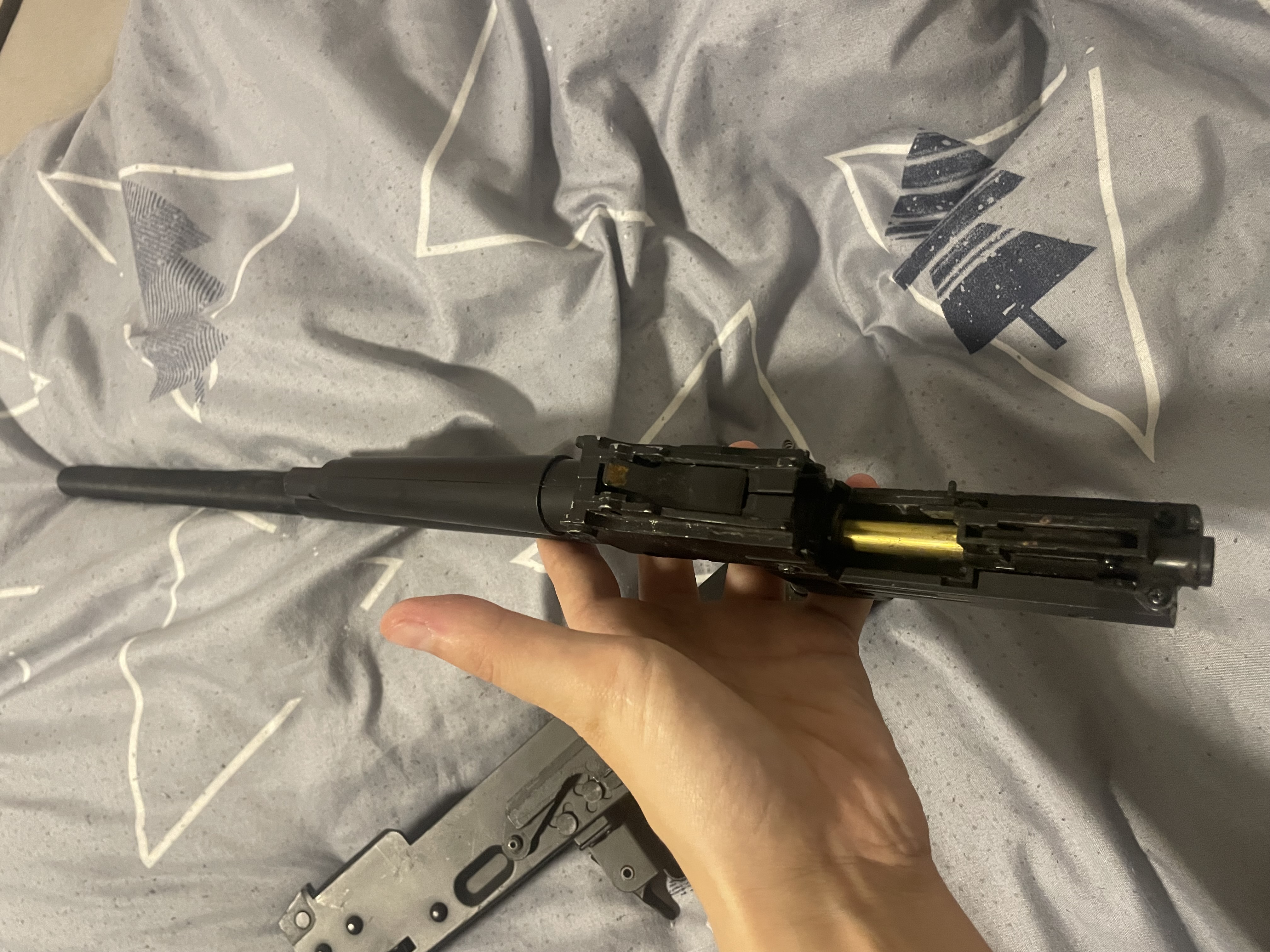 Części do repliki AK / lever-action / projekt – korpus, lufa, komora