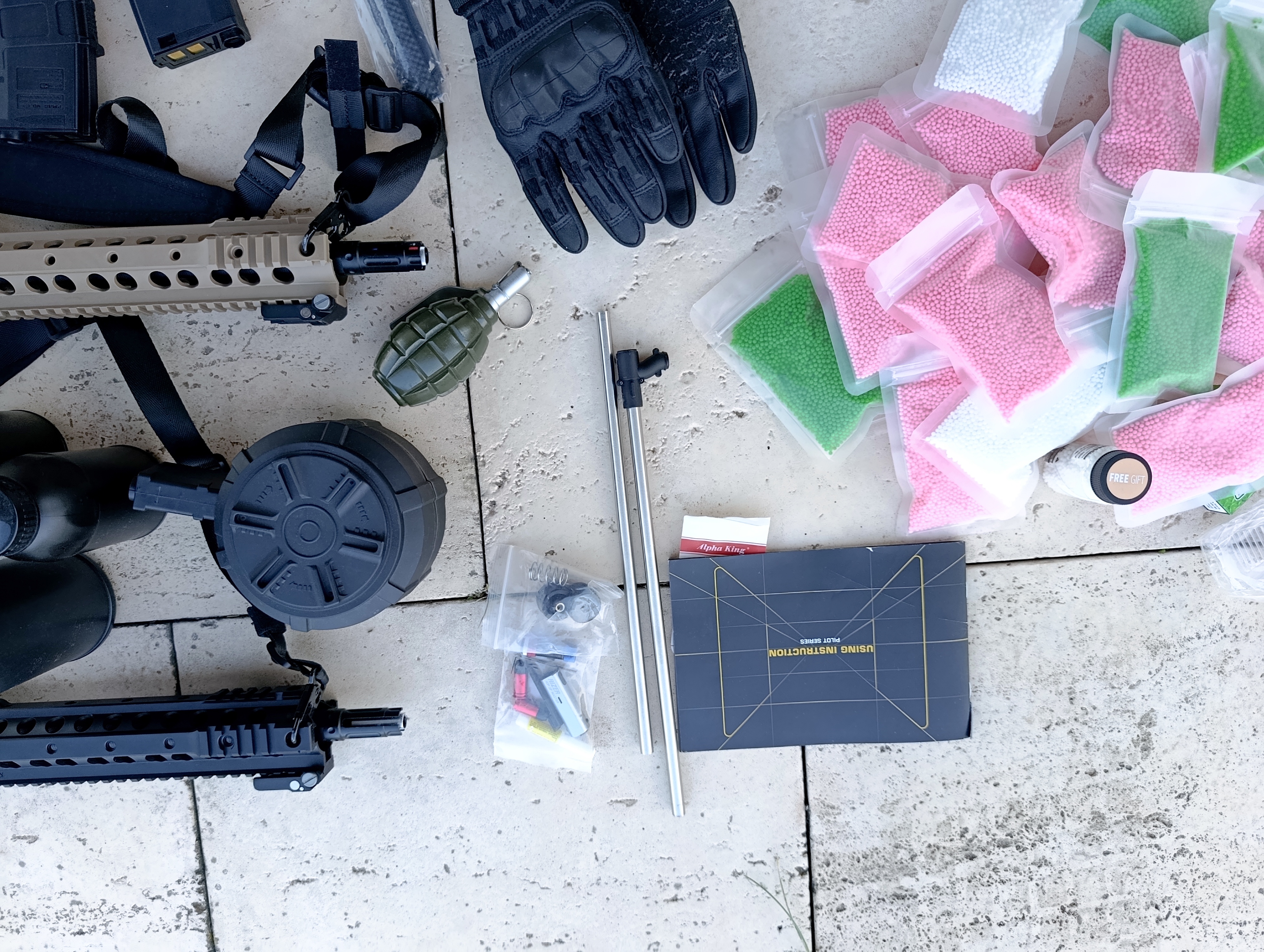 2 Karabiny na kulki żelowe gel blasters najwyższej jakości meta gearbox