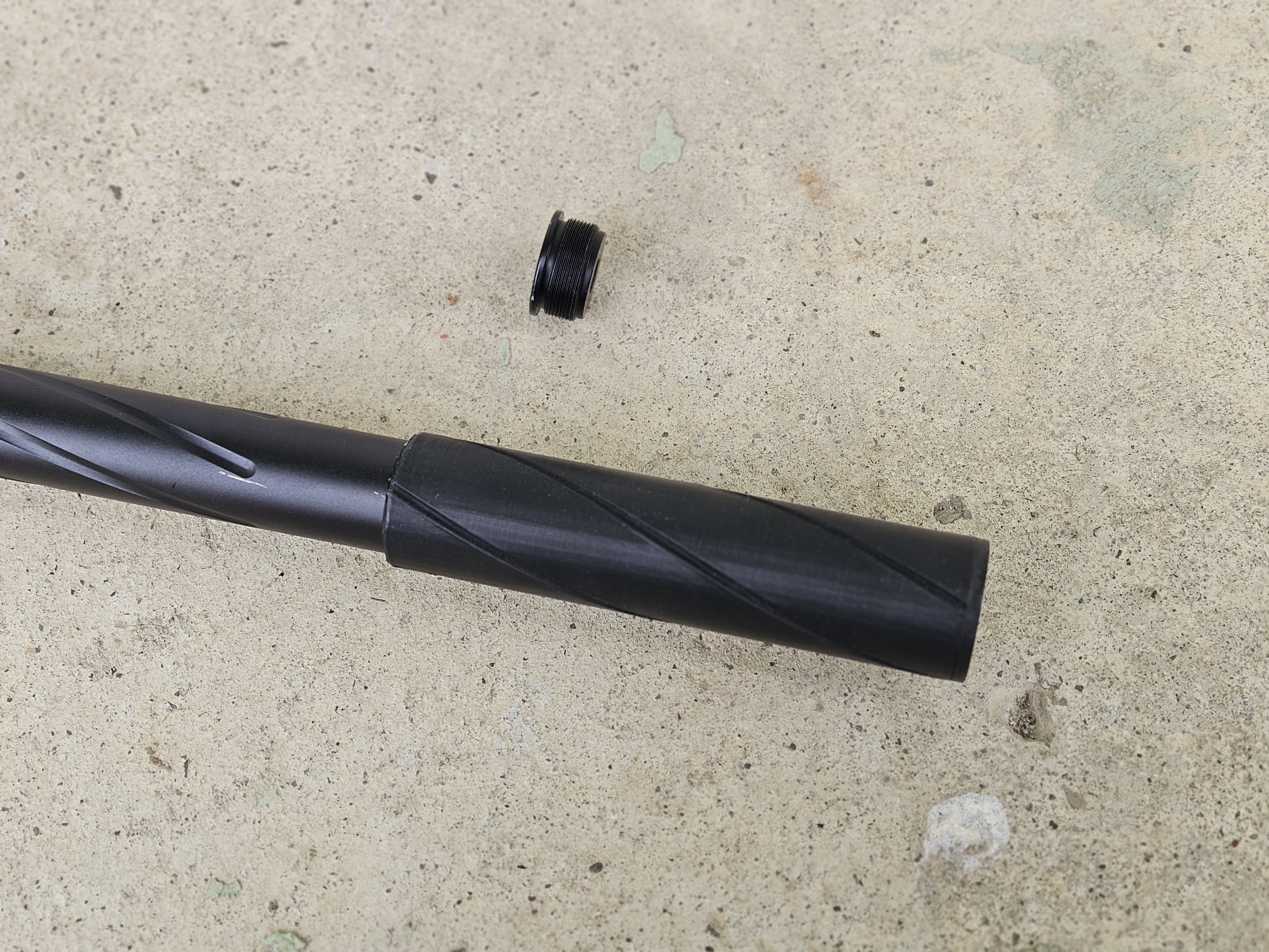 Tłumik replika Novritsch wydrukowany, druk 3D