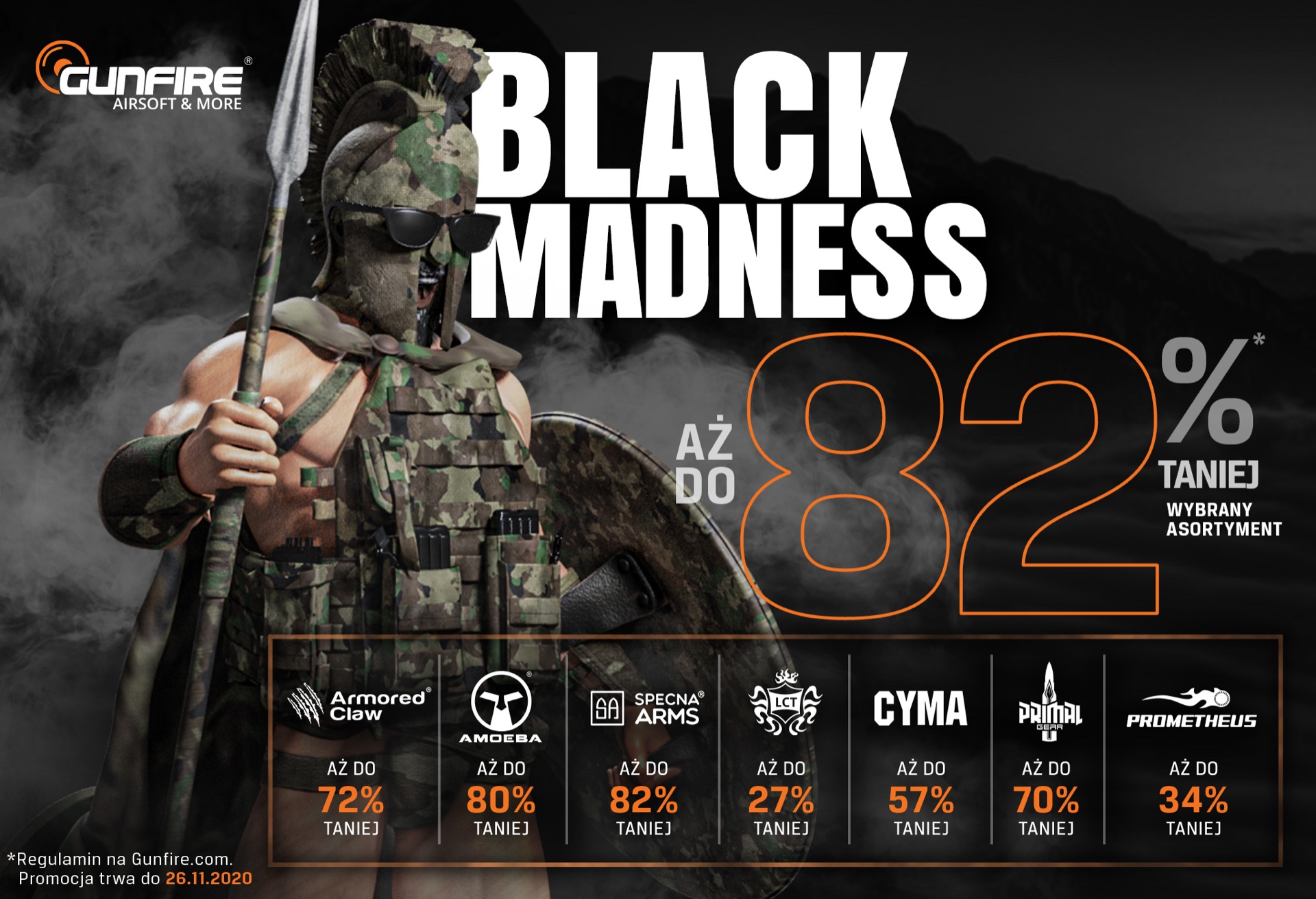 Oszalejesz na punkcie tych przecen! Black Madness w Gunfire!