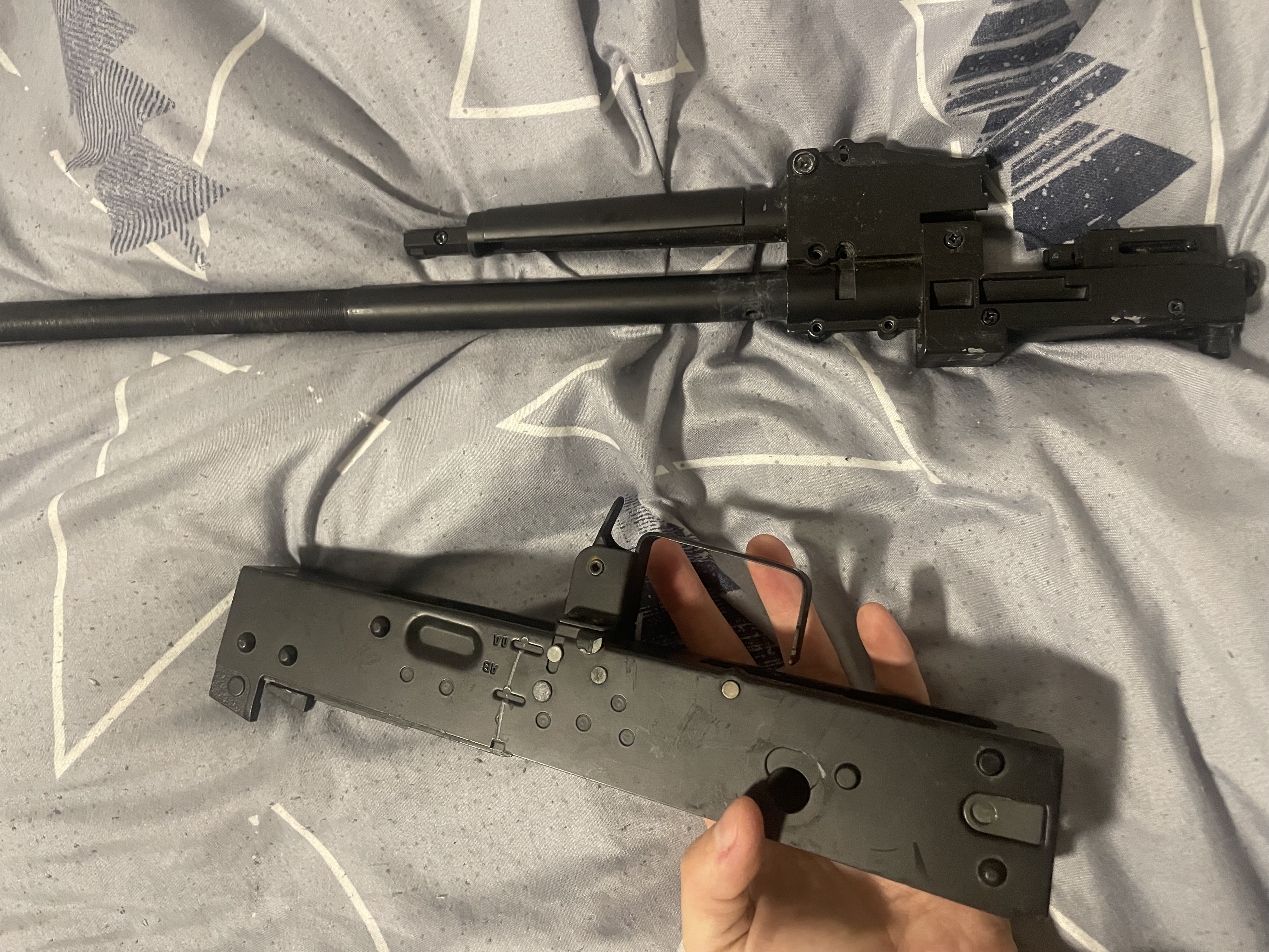 Części do repliki AK / lever-action / projekt – korpus, lufa, komora