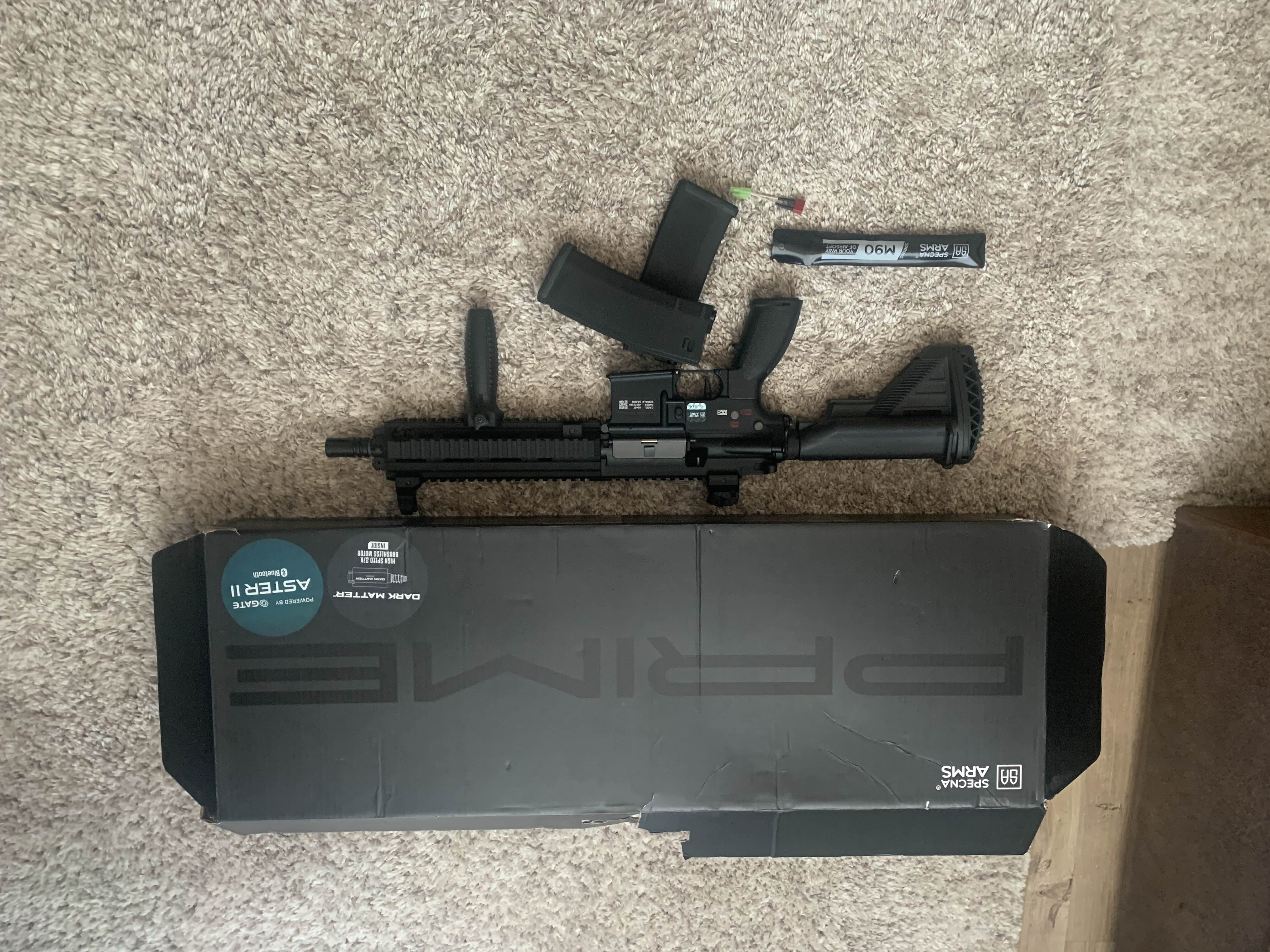 Karabinek ASG Specna Arms SA-PH20 PRIME™ Aster II ETU z silnikiem bezszczotkowym Czarny