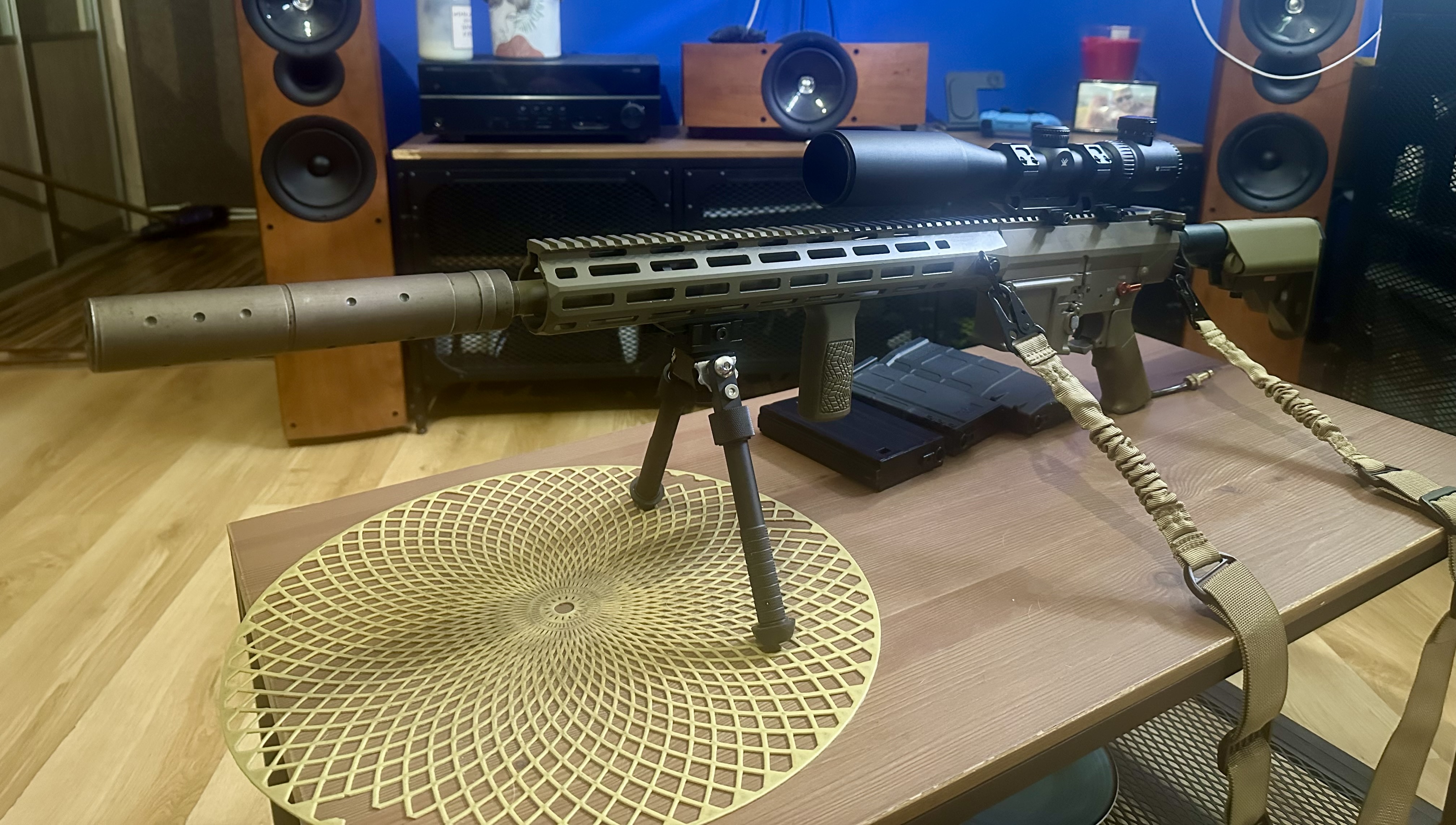 E&C SR25 DMR HPA Mancraft 2.6J VortexCrossfire II 3-9x40