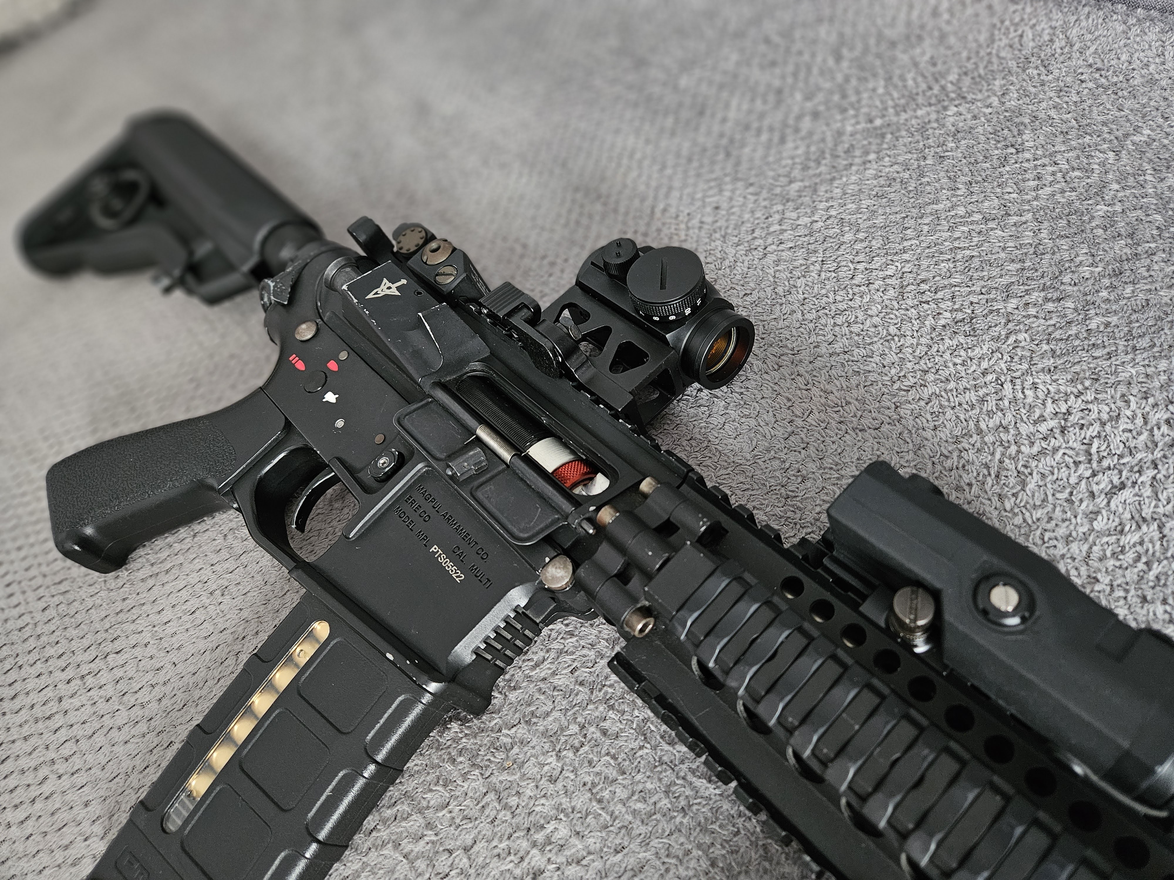 Kolimator AIM-O Aimpoint micro T1 replika, różne montaże wysoki, niski, QD