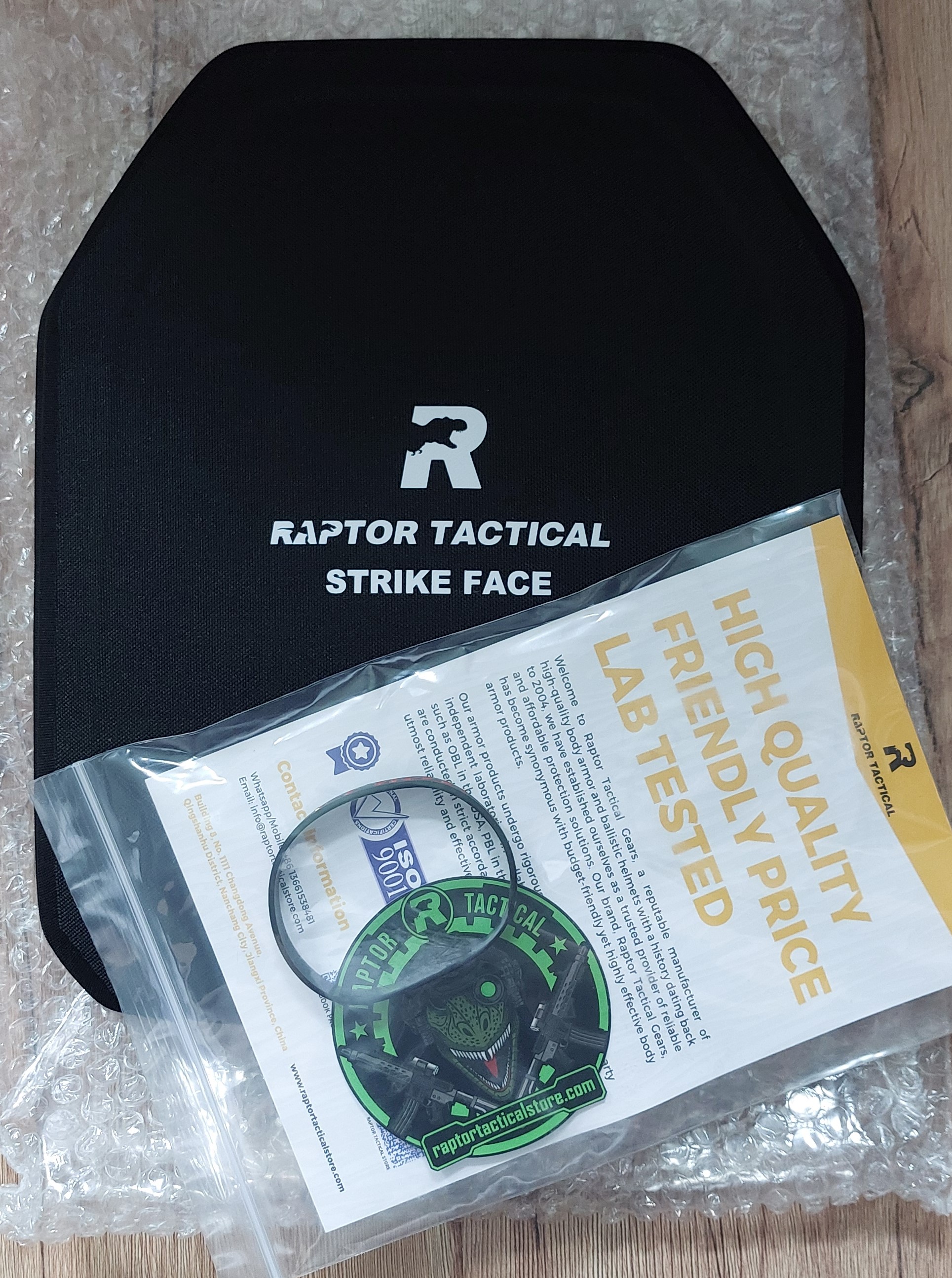 Zestaw płyt balistycznych Raptor Tactical 3A 25x30cm Multicurve