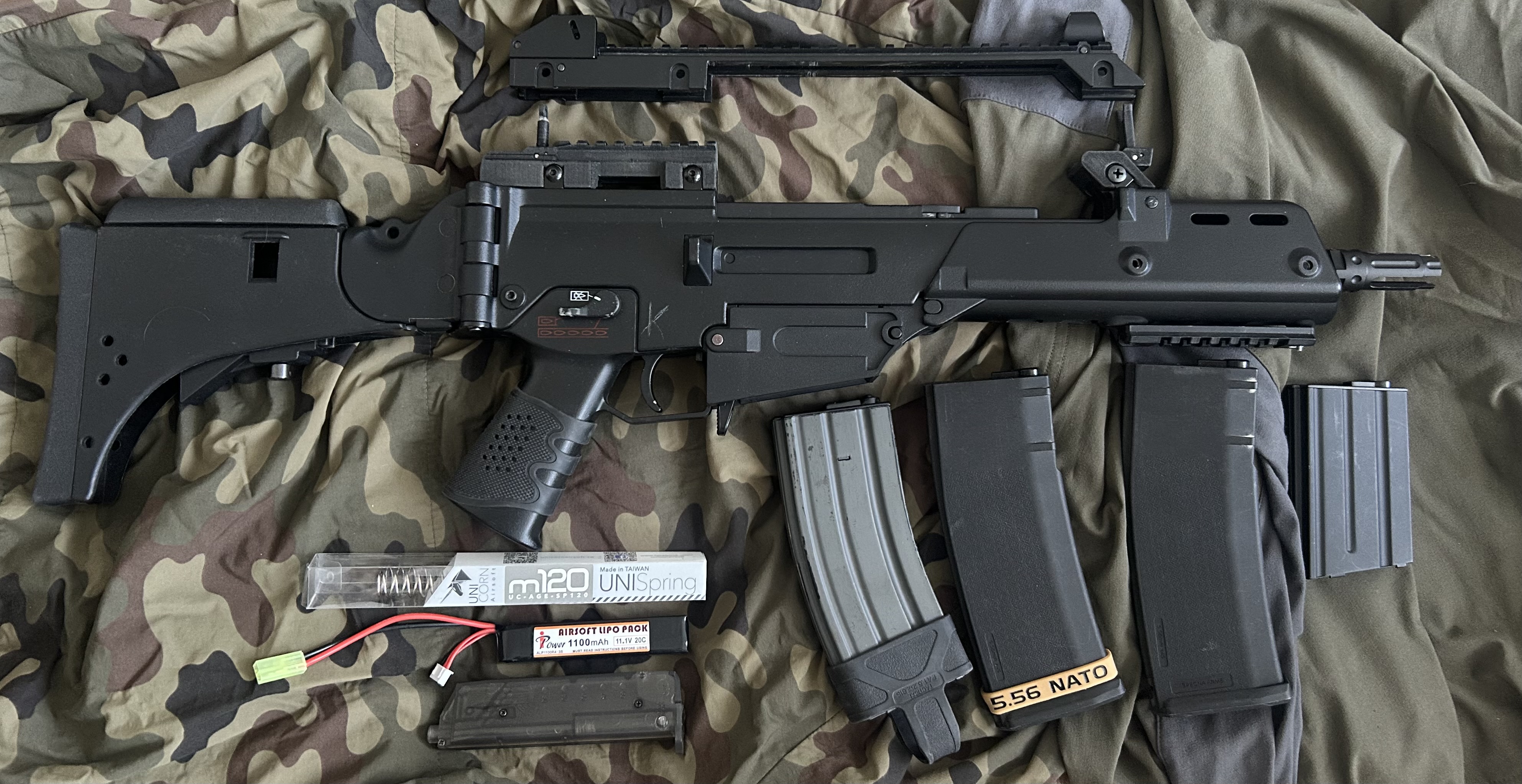 G36C JG szybka wymiana sprężyny lipo magi szyny zestaw