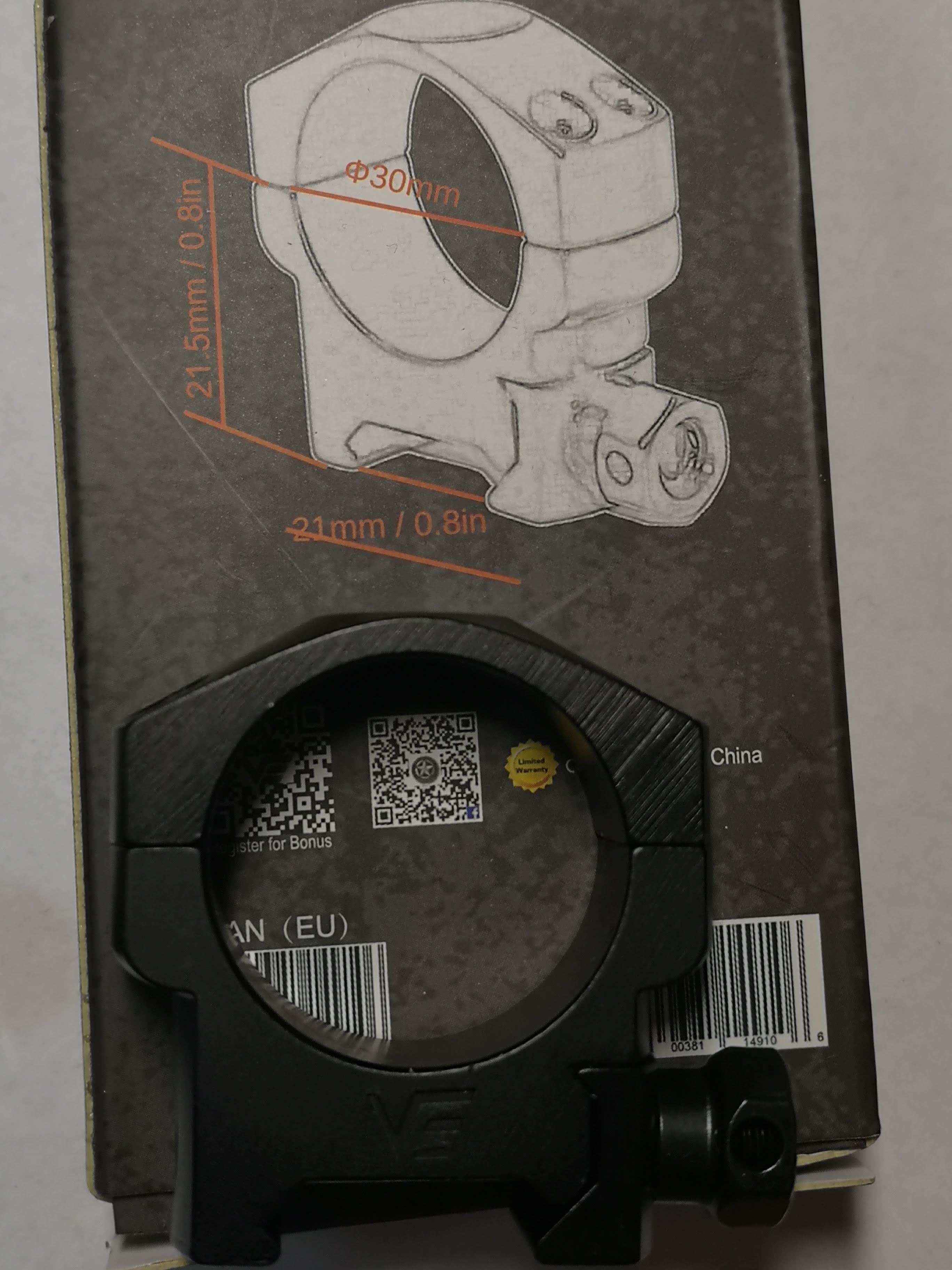 Akcesoria VictOptics osłona przeciwsłoneczna, montaż, pokrętło paralaksy Vector Optics