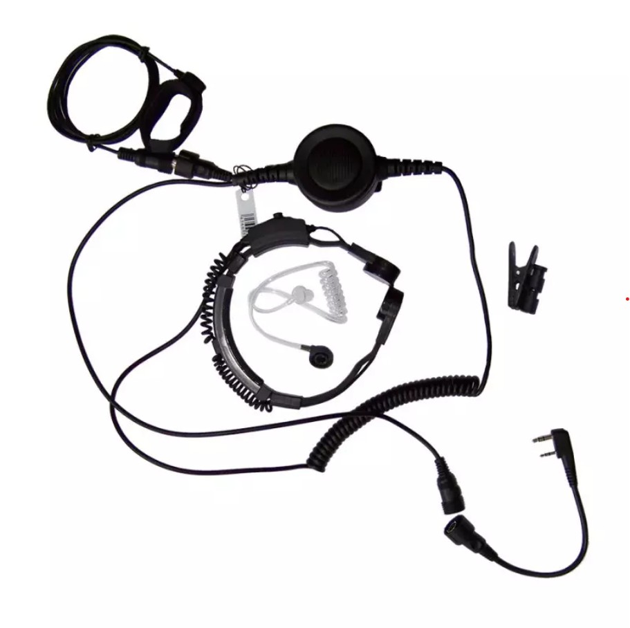 !OSTATNIE GODZINY LICYTACJI! LARYNGOFON, PRZYCISK PTT, SŁUCHAWKA, FONOWÓD (KENWOOD, BAOFENG)