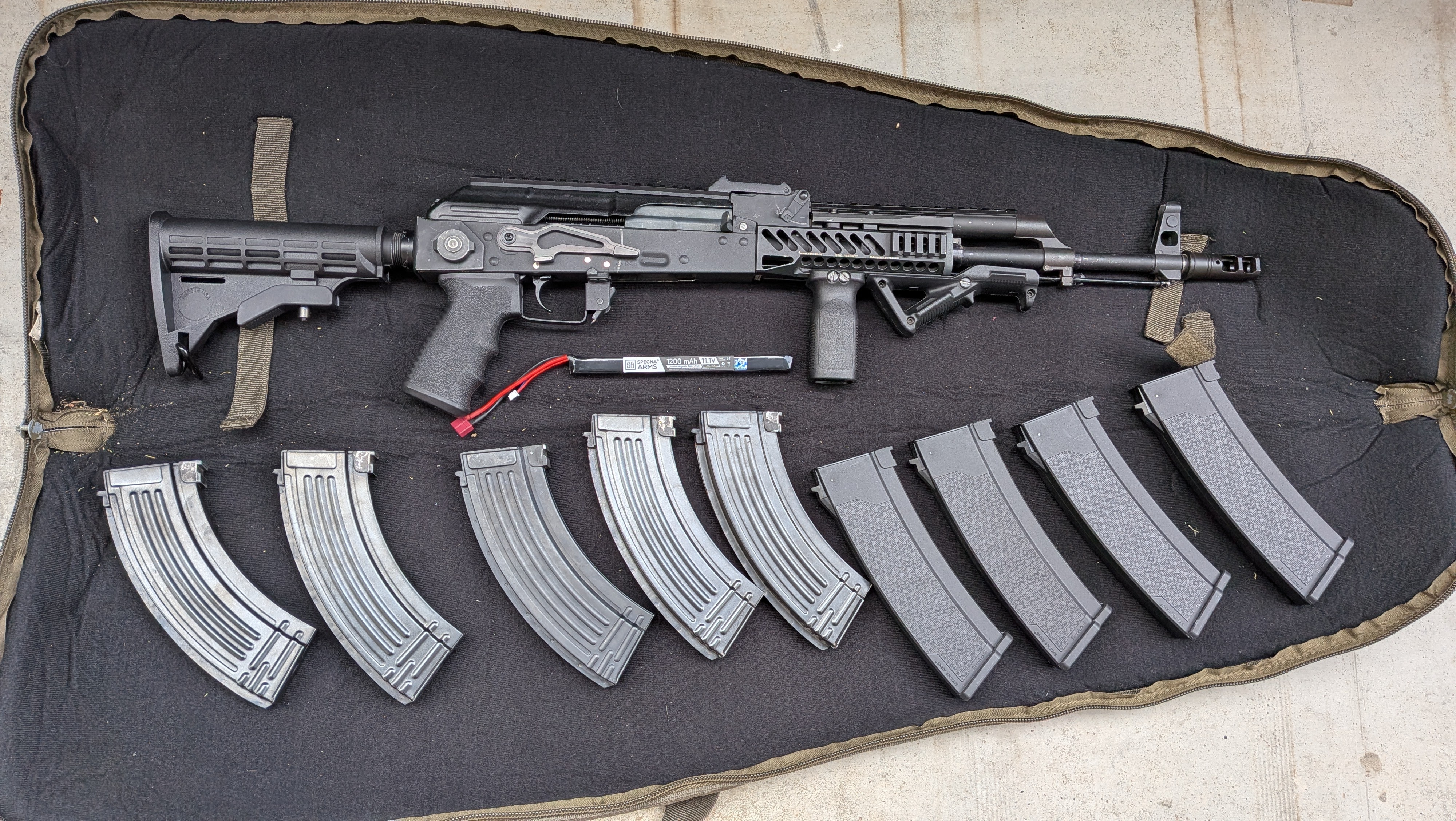 AK (Custom) +upgrade +magazynki +pokrowiec +akumulator