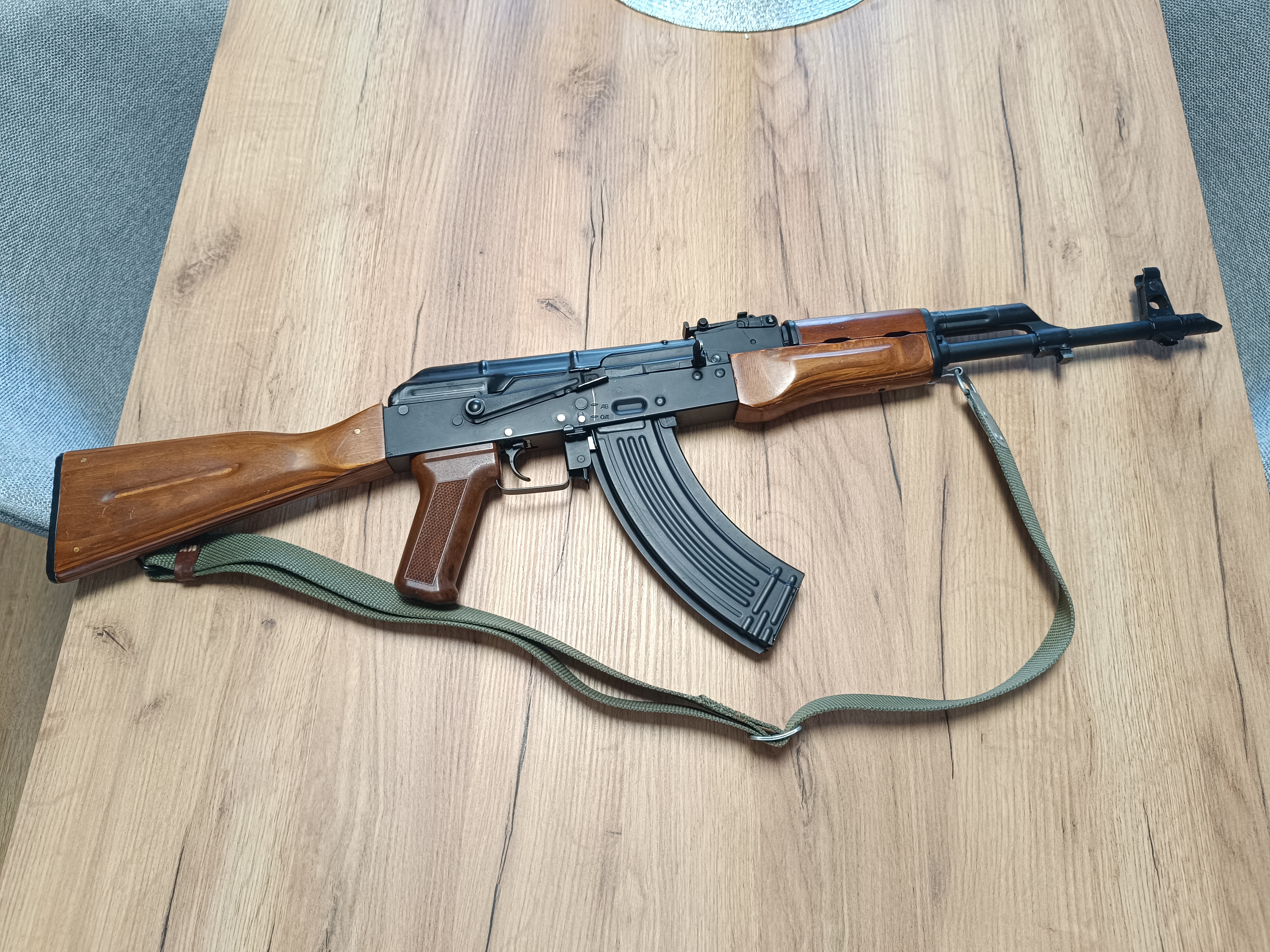 Karabin ASG - AKM Metal i drewno 440 FPS