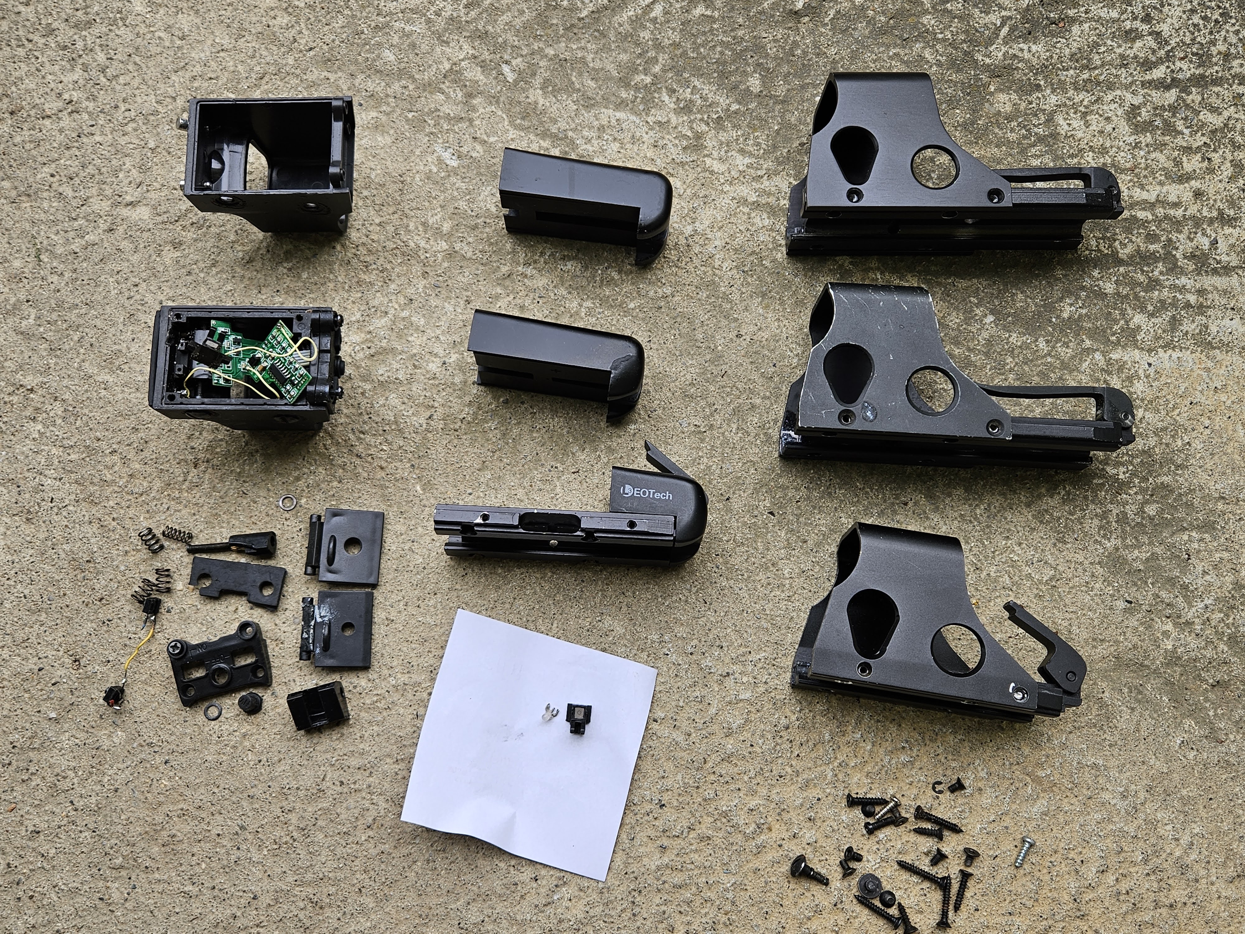 Części kolimator Eotech 551 552 szybka obudowy