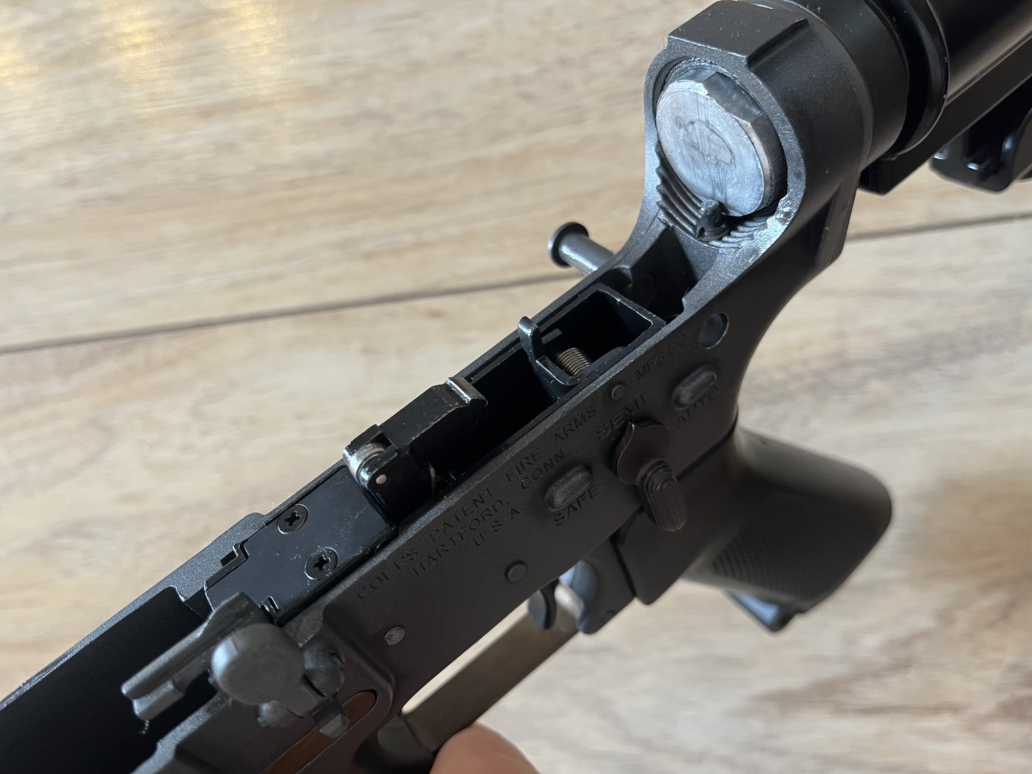 WE XM177E1 GBBR, aluminiowa kolba.