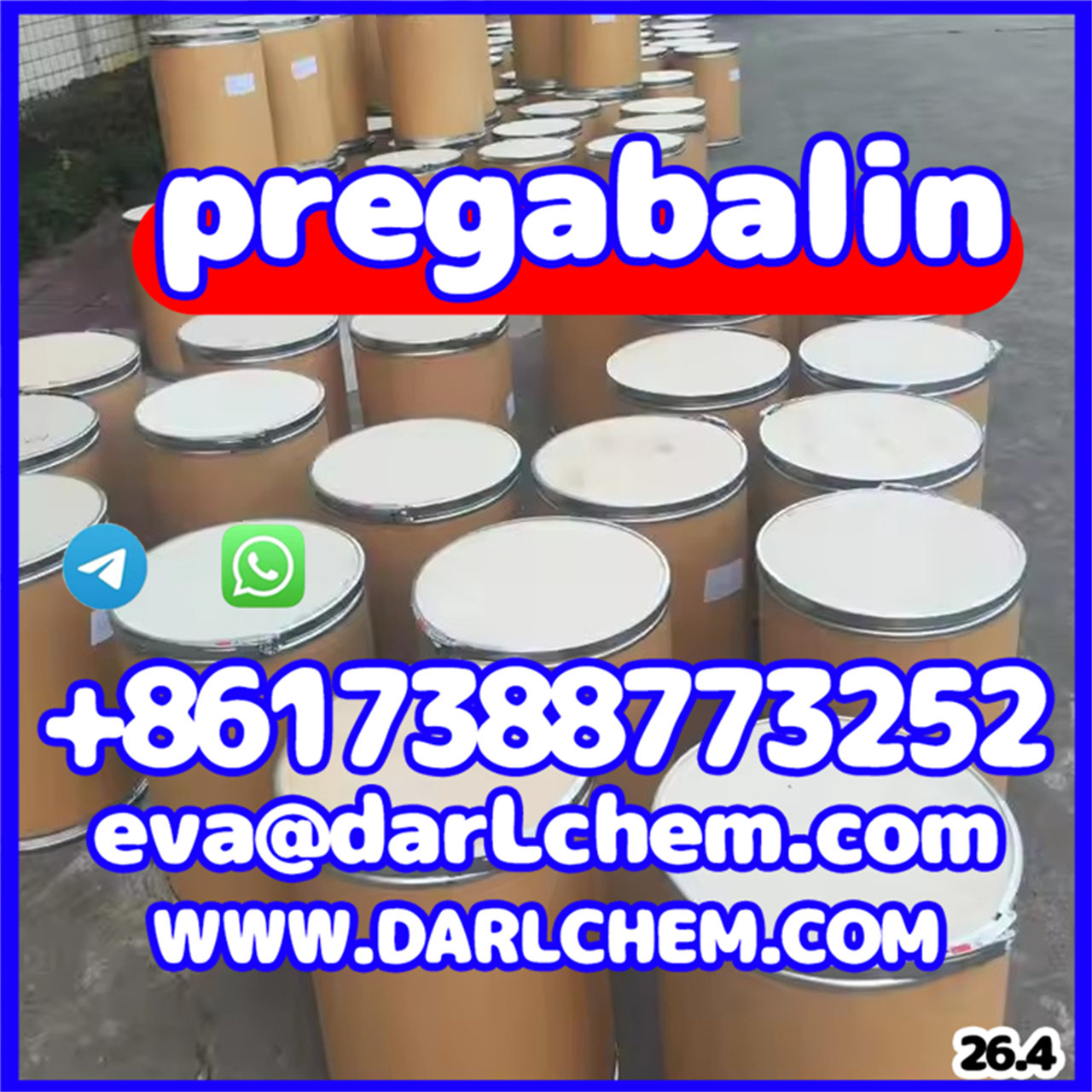 99.9% Purity Crystal Lyric Pregablin CAS 148553-50-8 Hot!