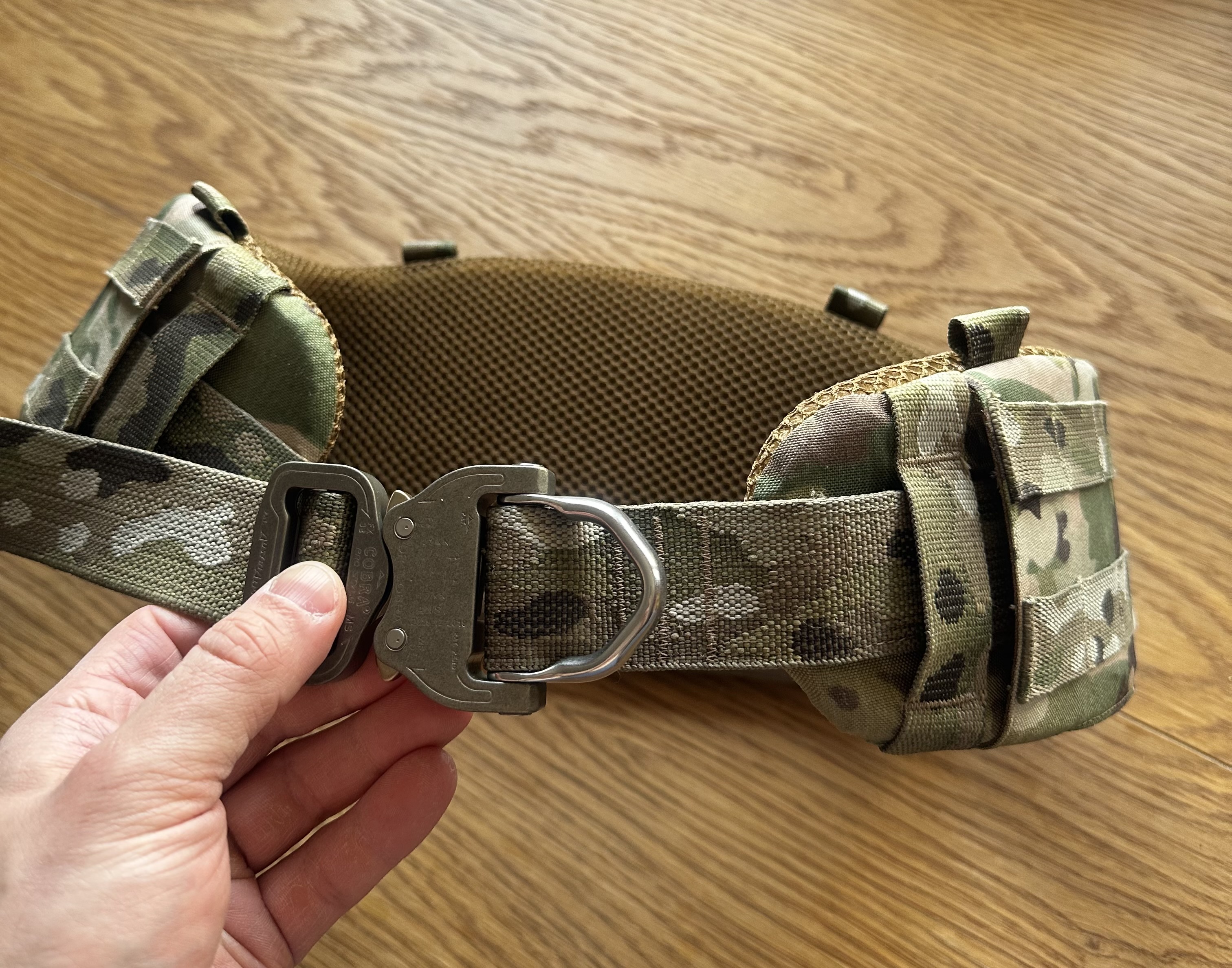 Pas taktyczny M-Tac M War Belt Armor Tegris D-Ring Cobra - Multicam ferro