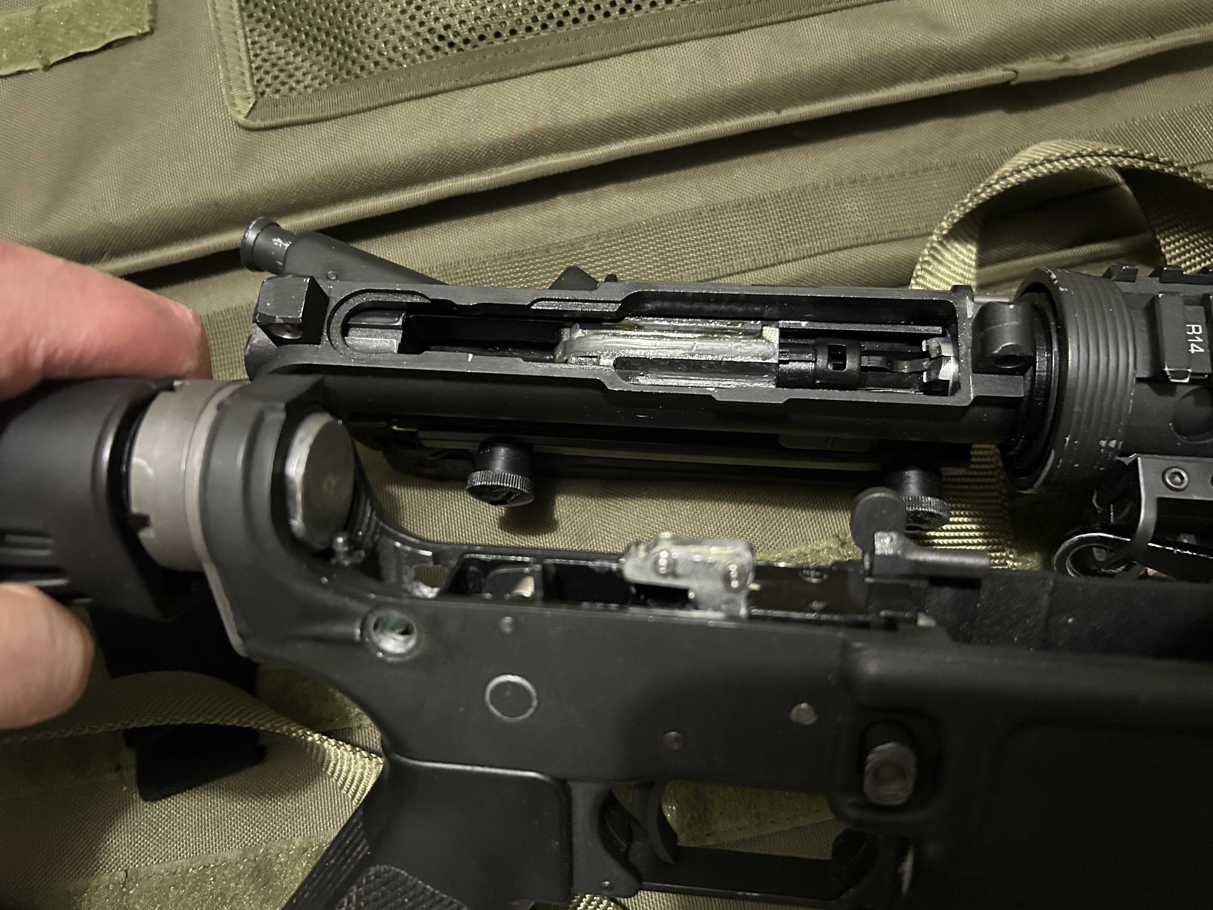 WE m4 GBBR RATECH PEQ-2 gangster grip surefire