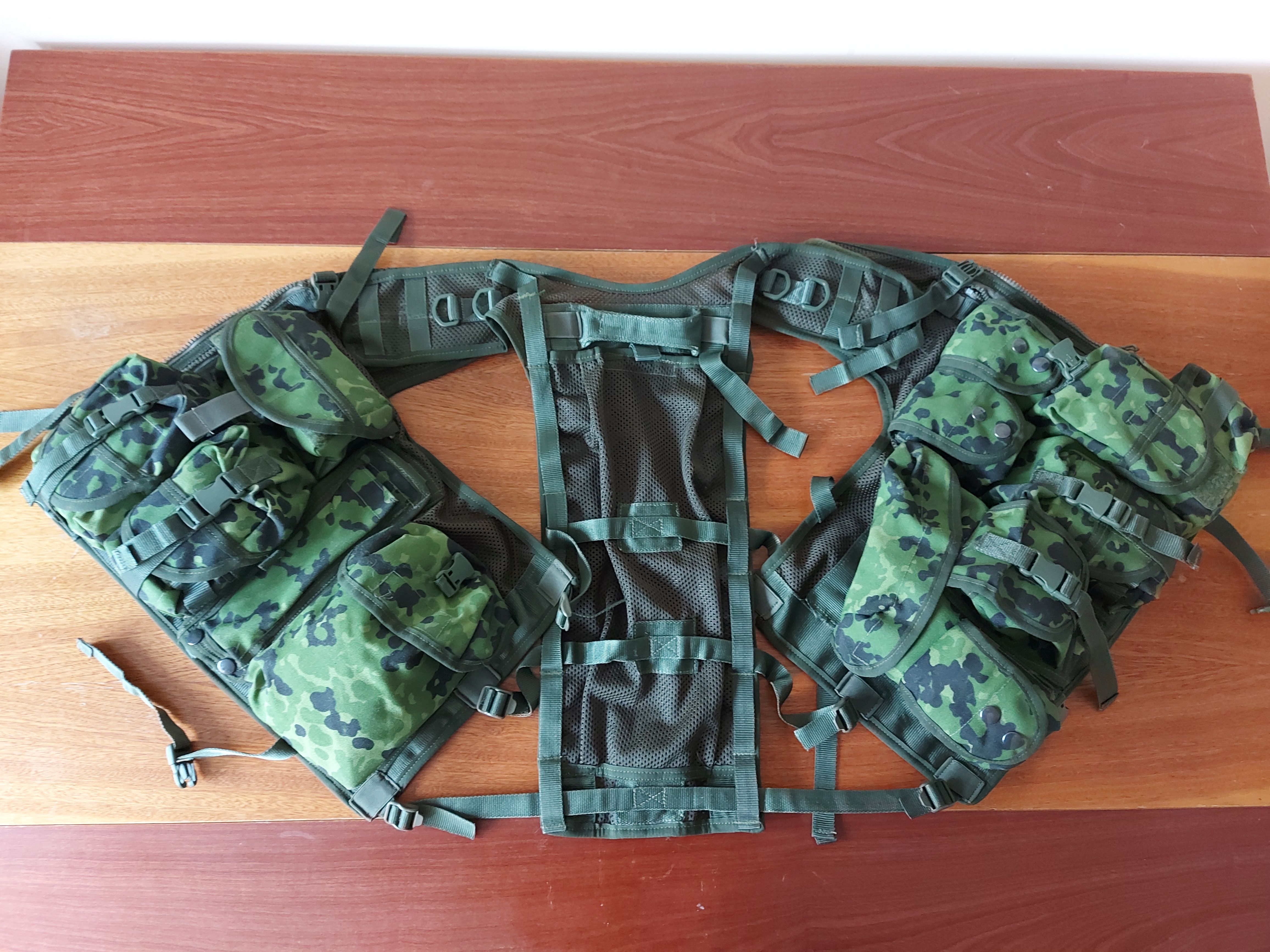 Kamizelka taktyczna - duński kamuflaż M84, cordura; unikat; ASG